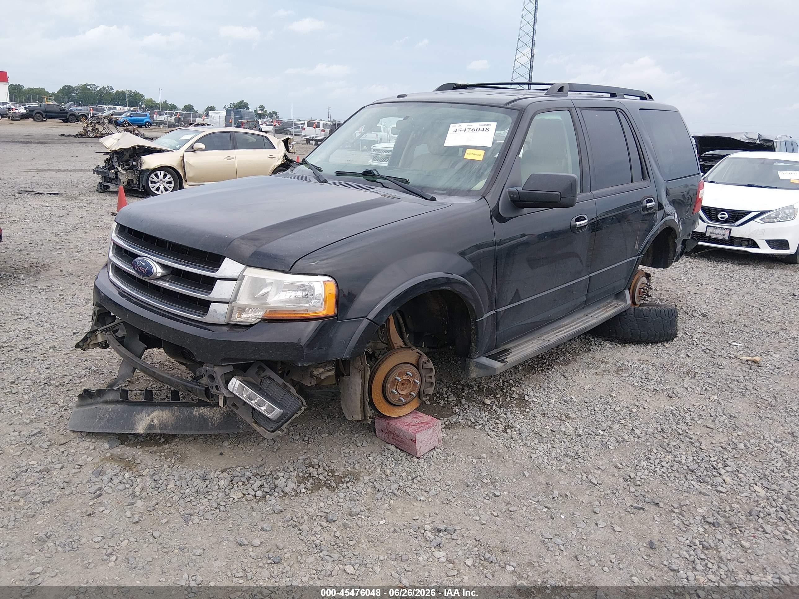 2015 Ford Expedition King Ranch/xlt Black vin: 1FMJU1HTXFEF51315