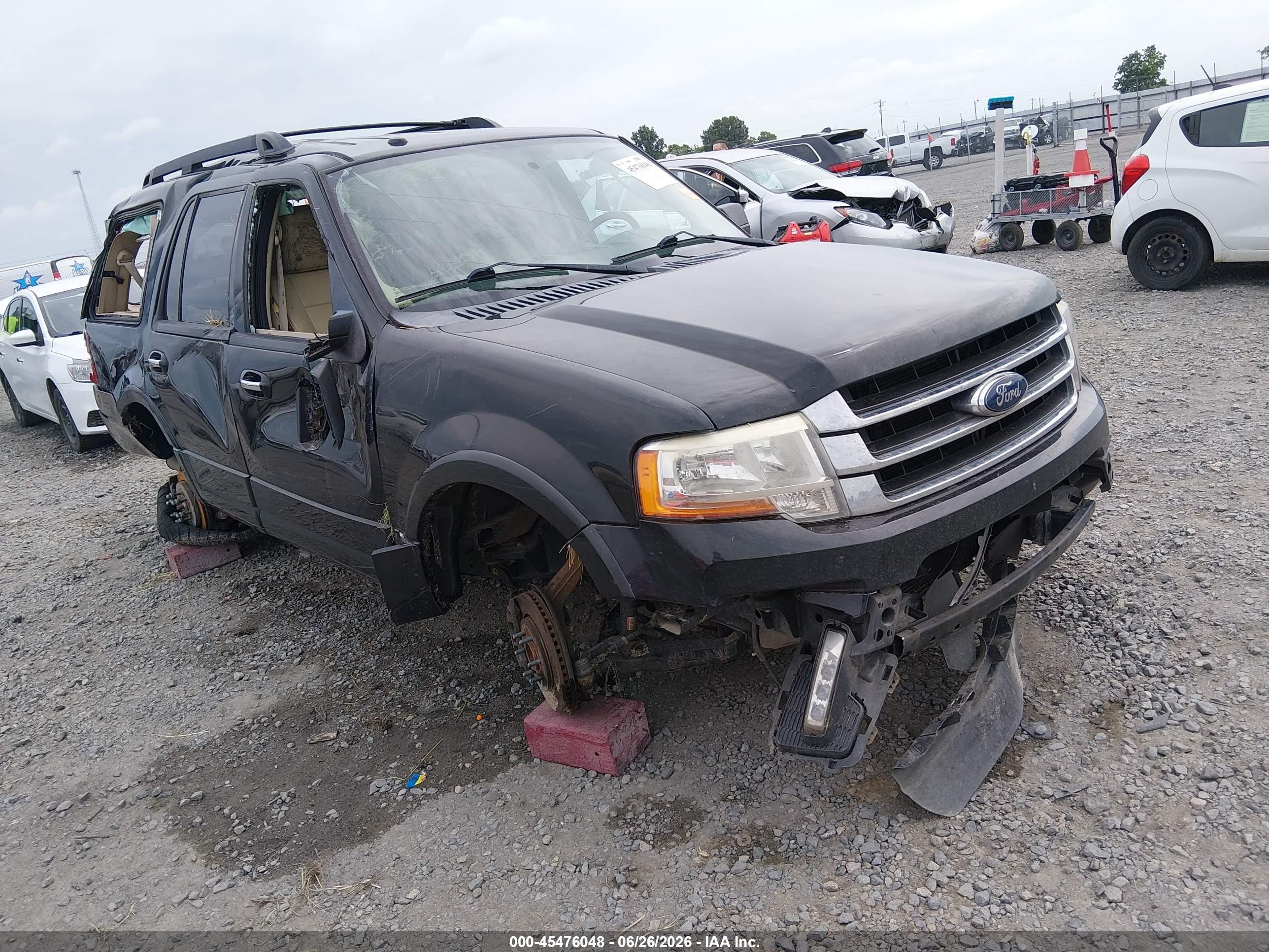 2015 Ford Expedition King Ranch/xlt Black vin: 1FMJU1HTXFEF51315