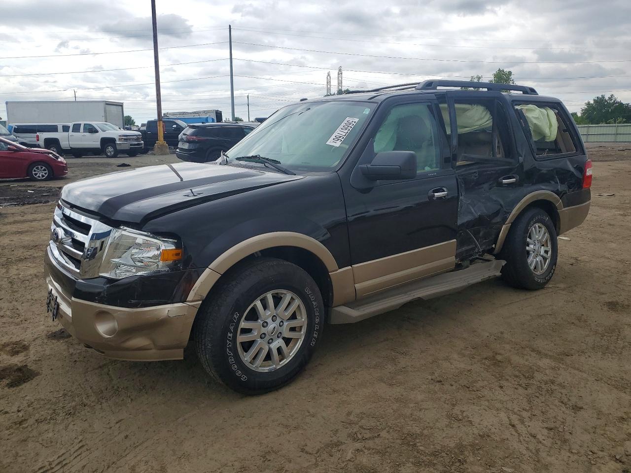 2013 Ford Expedition Xlt Black vin: 1FMJU1J51DEF05641