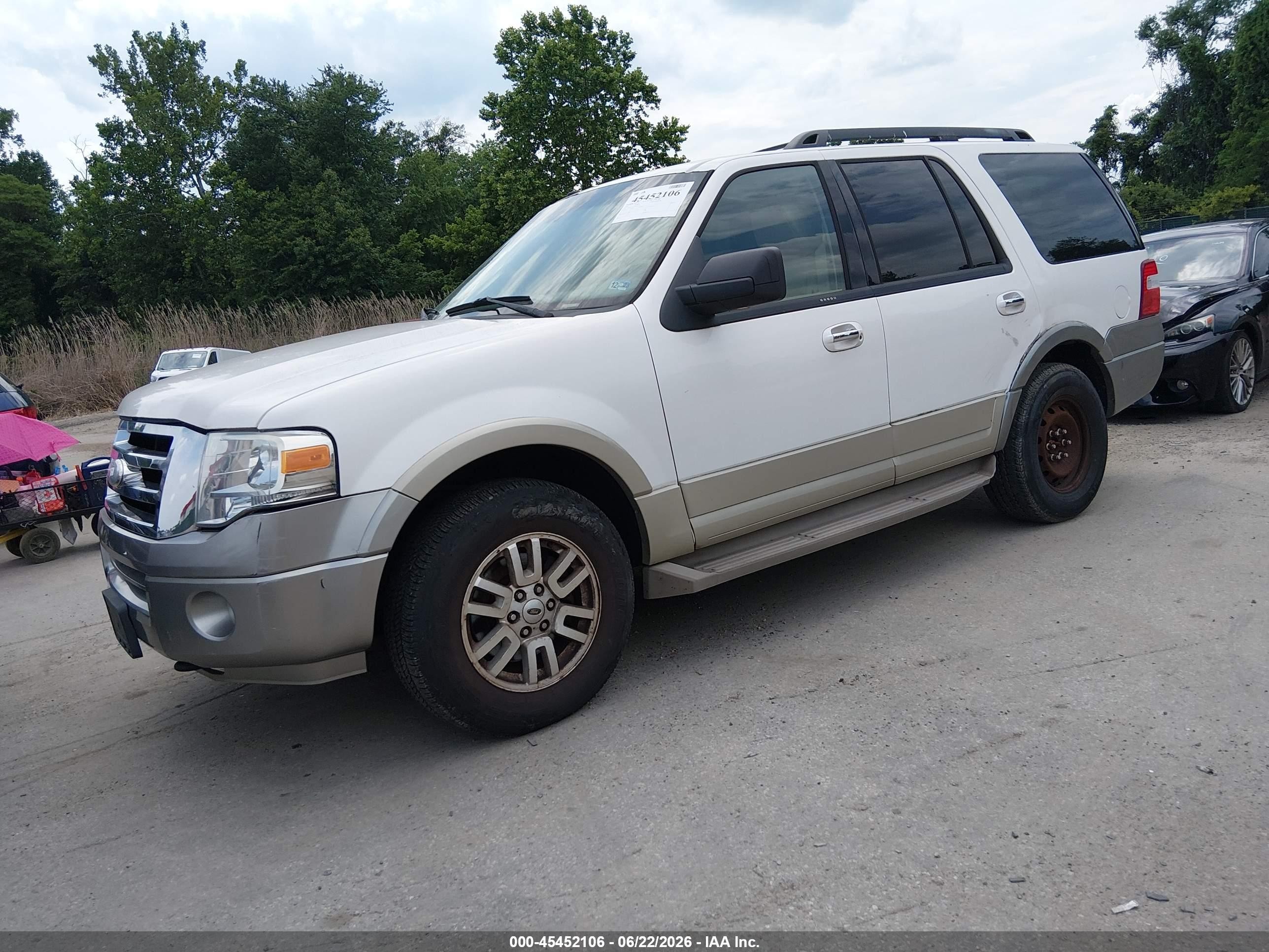 2010 Ford Expedition Eddie Bauer/king Ranch White vin: 1FMJU1J53AEB59118