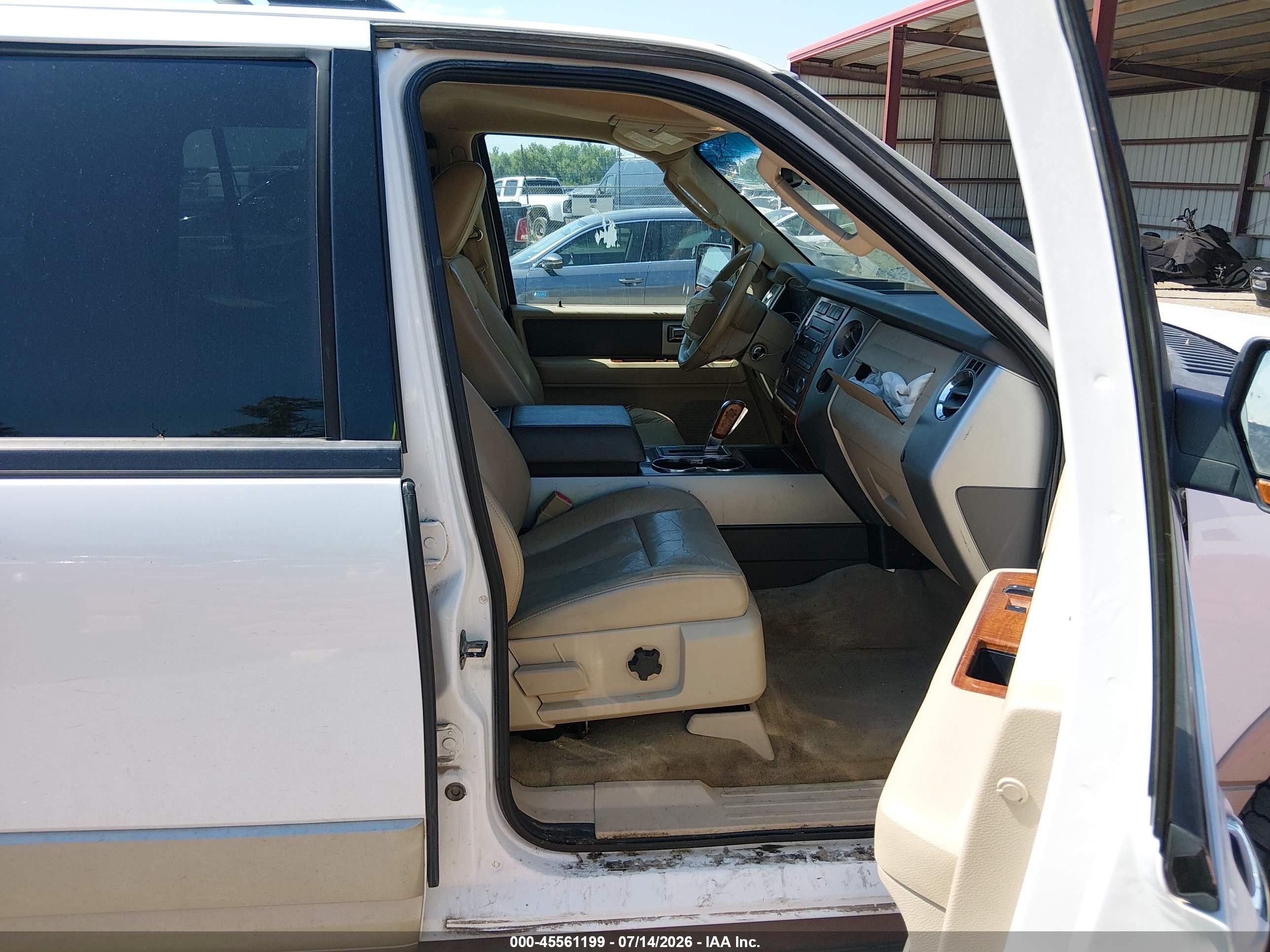 2010 Ford Expedition Eddie Bauer/king Ranch White vin: 1FMJU1J57AEB51328