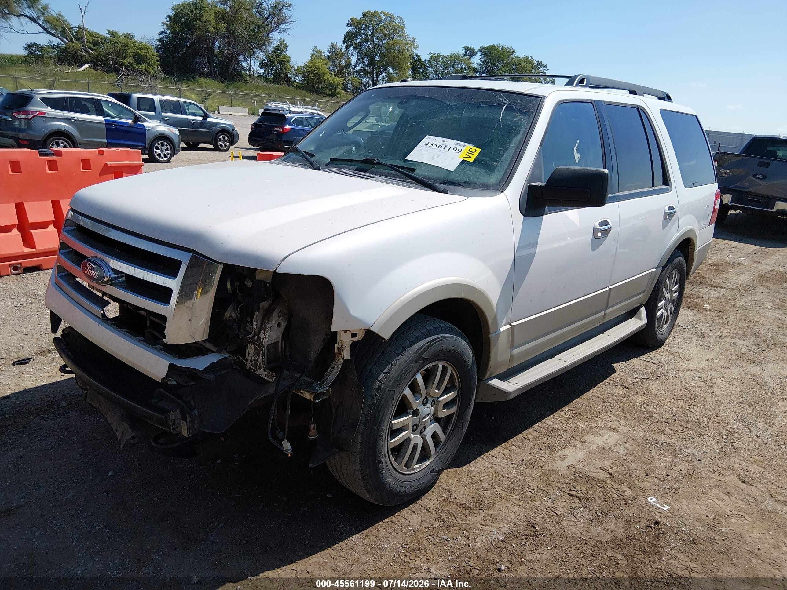 2010 Ford Expedition Eddie Bauer/king Ranch White vin: 1FMJU1J57AEB51328