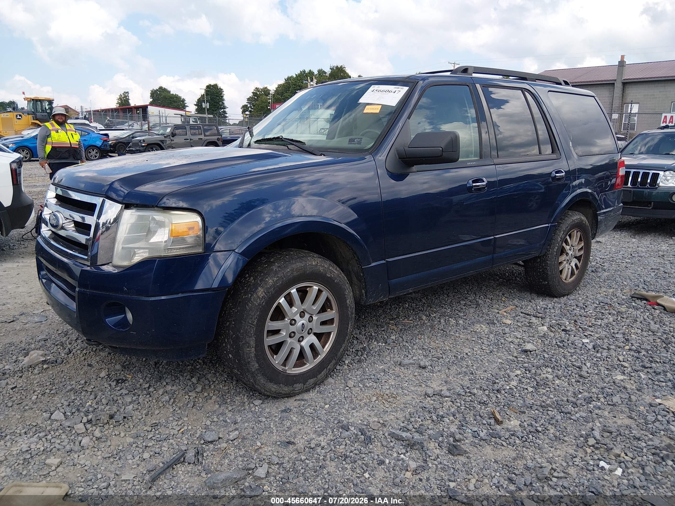 2011 Ford Expedition Xlt Blue vin: 1FMJU1J57BEF05320
