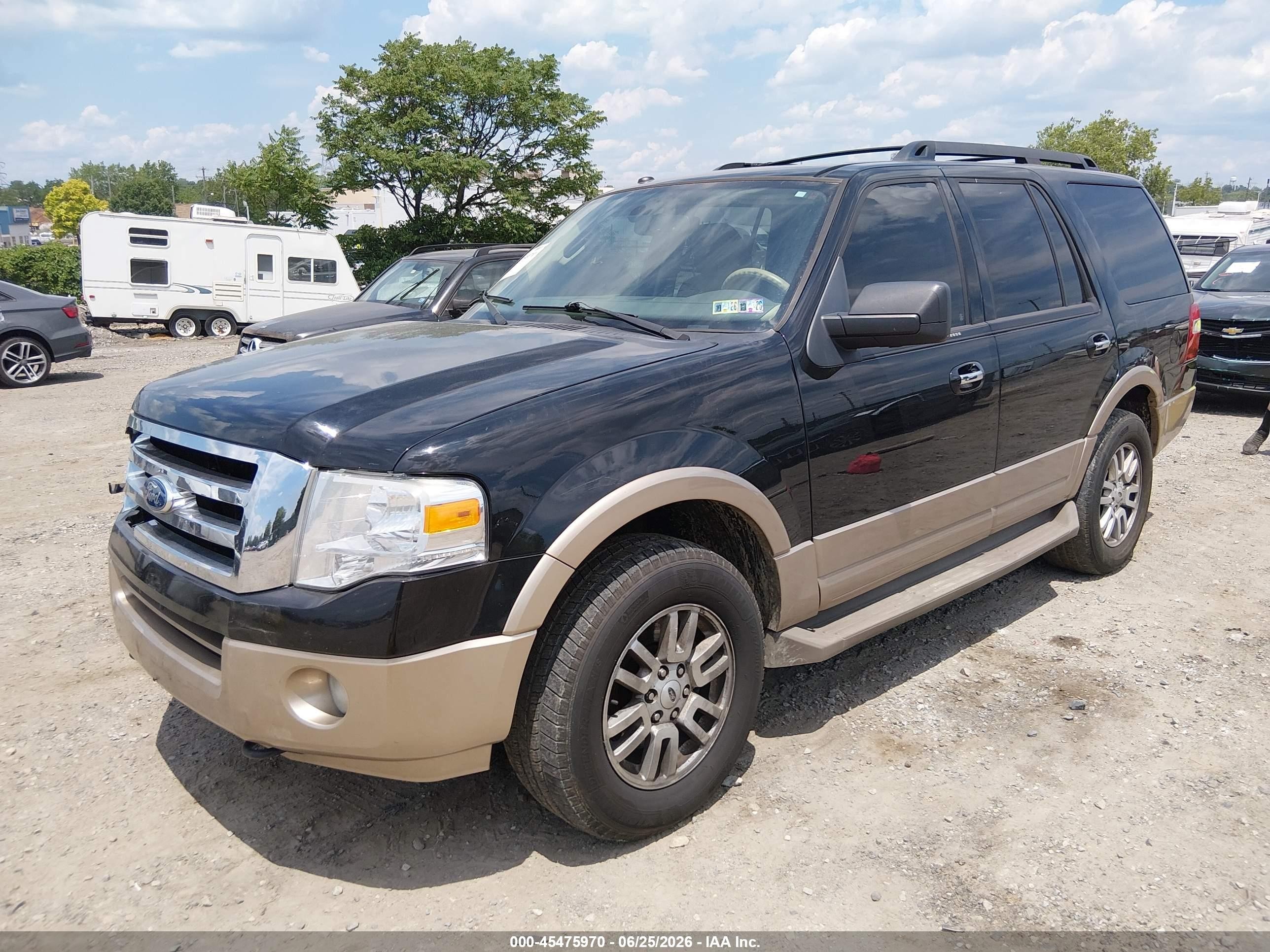 2011 Ford Expedition King Ranch/xlt Black vin: 1FMJU1J57BEF56977