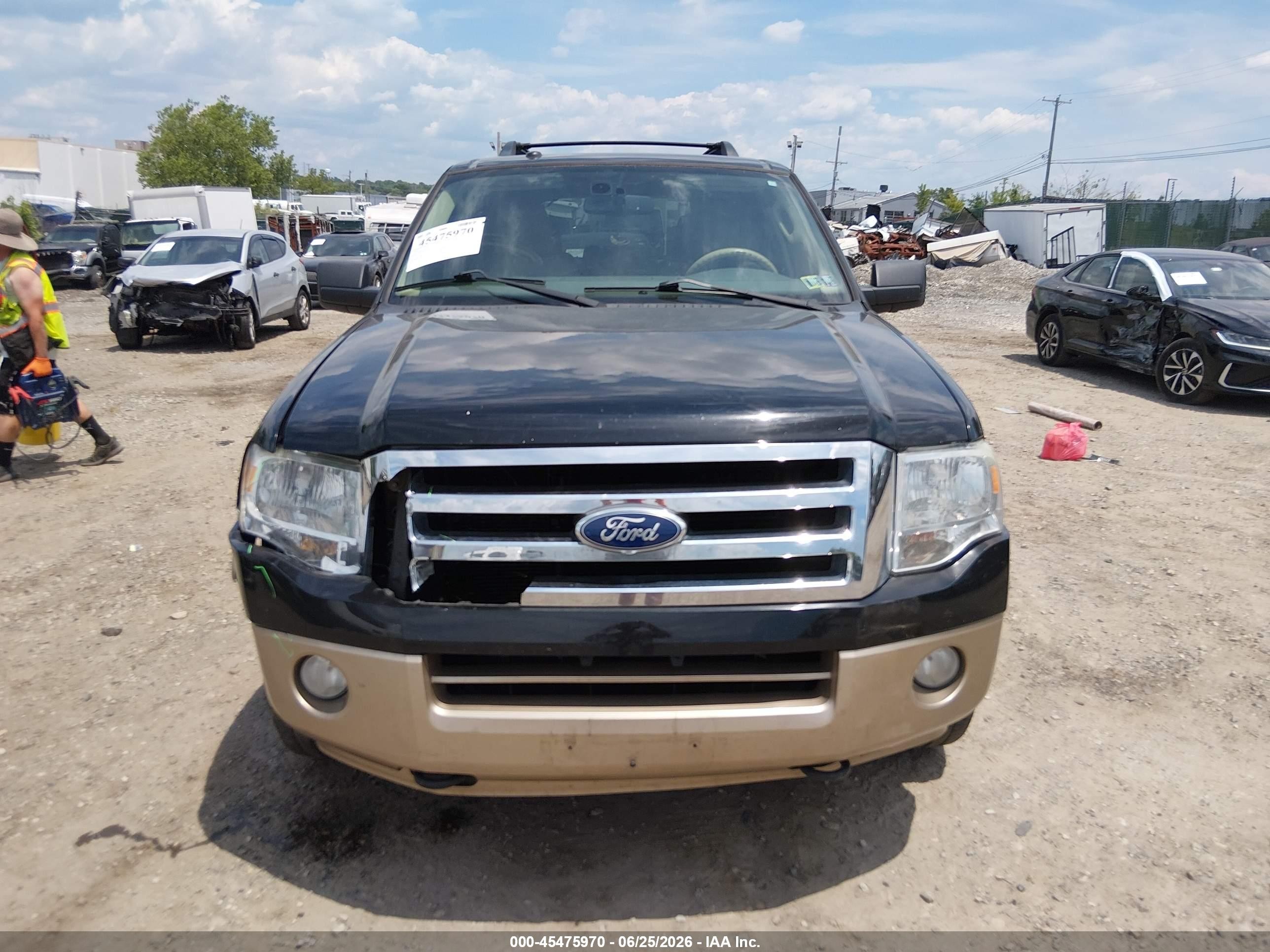 2011 Ford Expedition King Ranch/xlt Black vin: 1FMJU1J57BEF56977