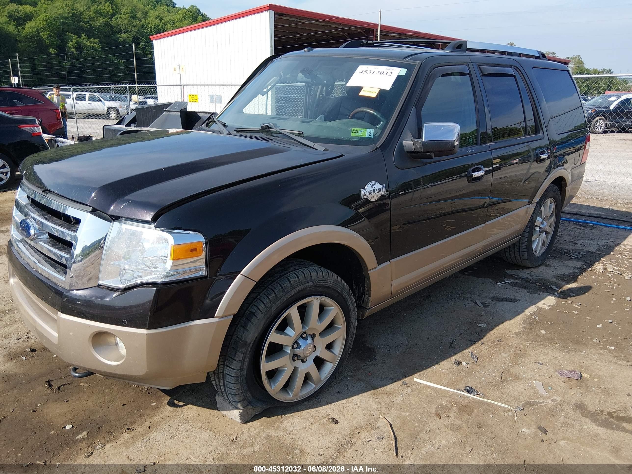 2014 Ford Expedition King Ranch Black vin: 1FMJU1J58EEF01300