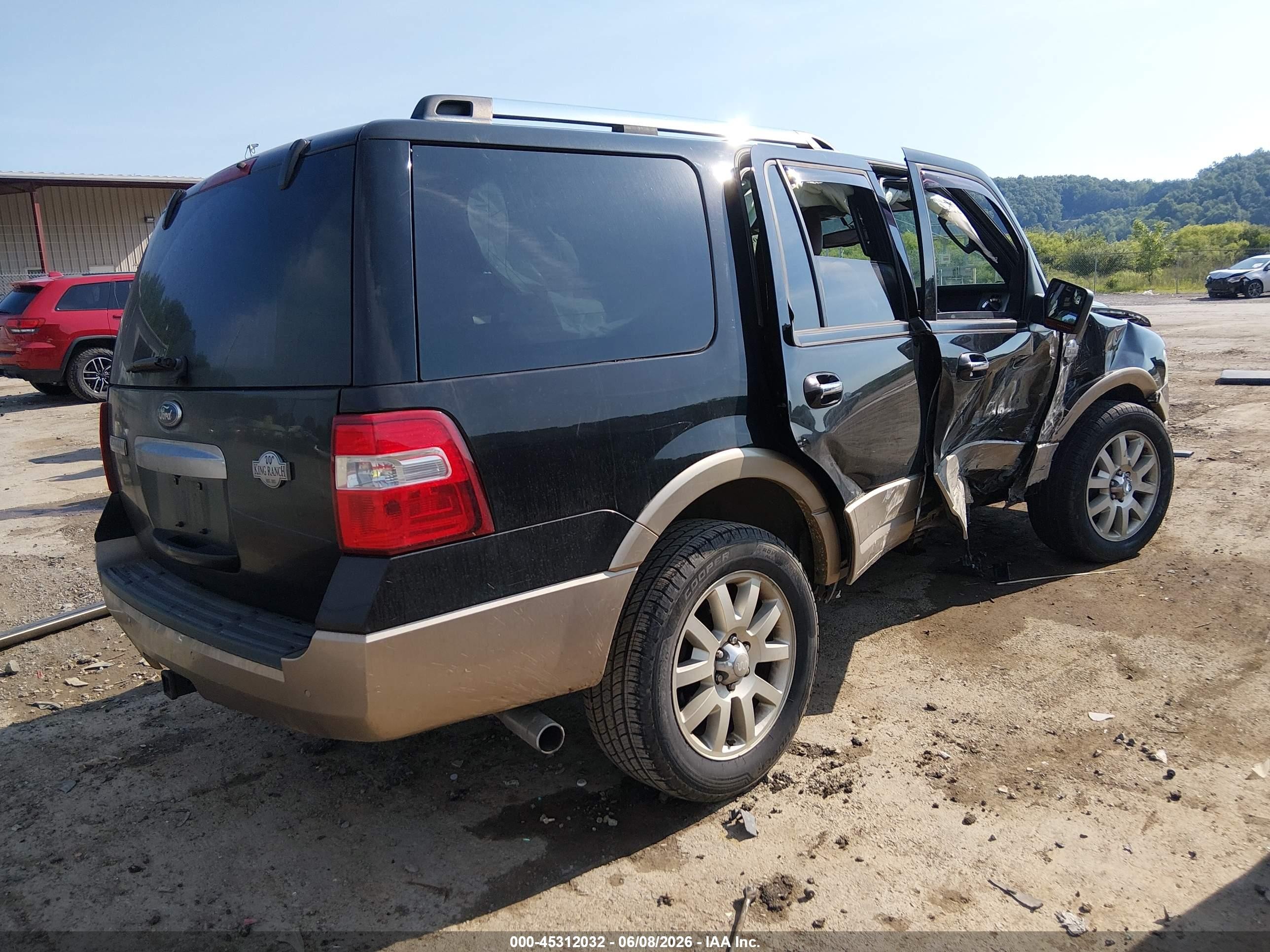 2014 Ford Expedition King Ranch Black vin: 1FMJU1J58EEF01300