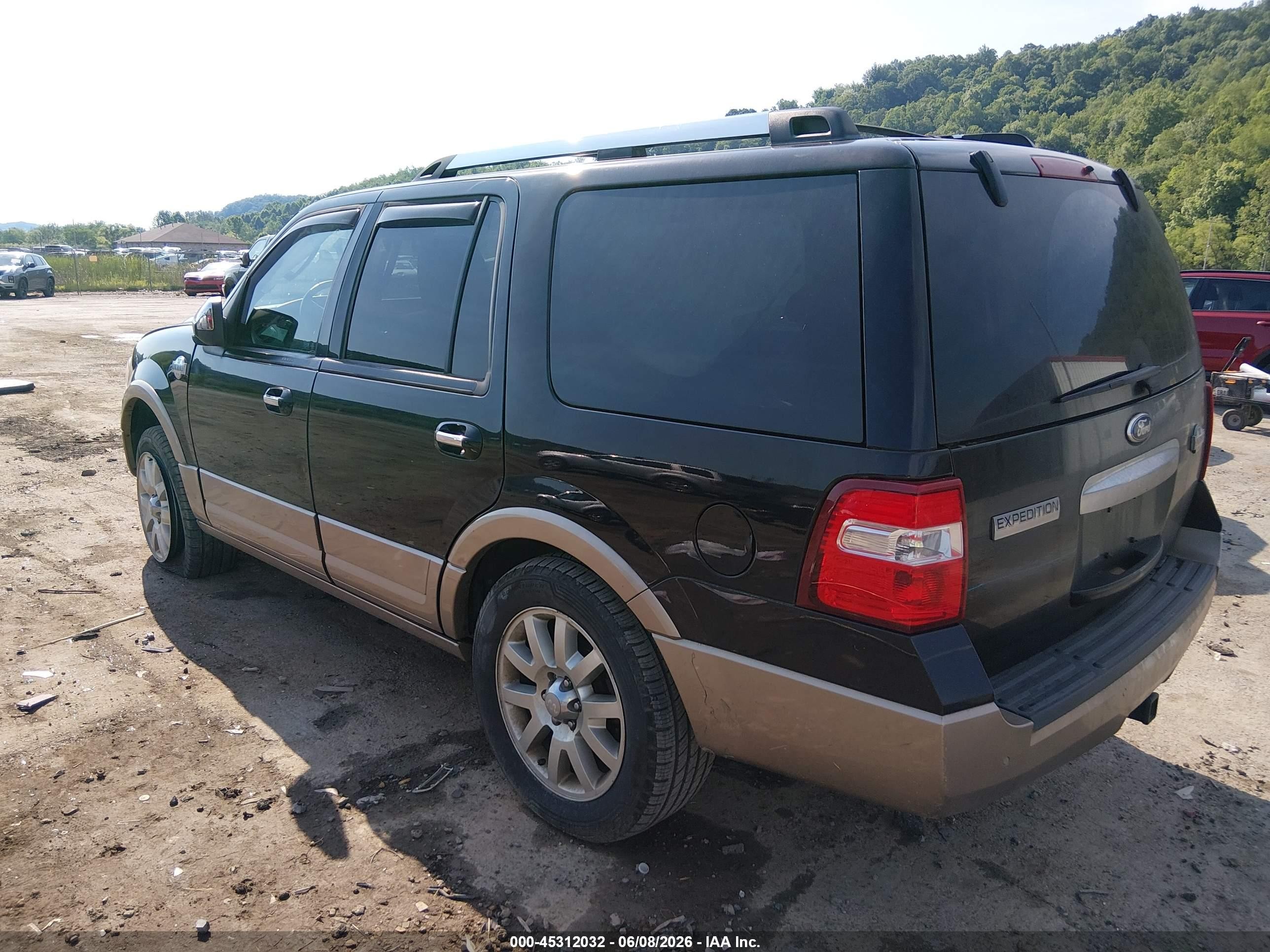 2014 Ford Expedition King Ranch Black vin: 1FMJU1J58EEF01300