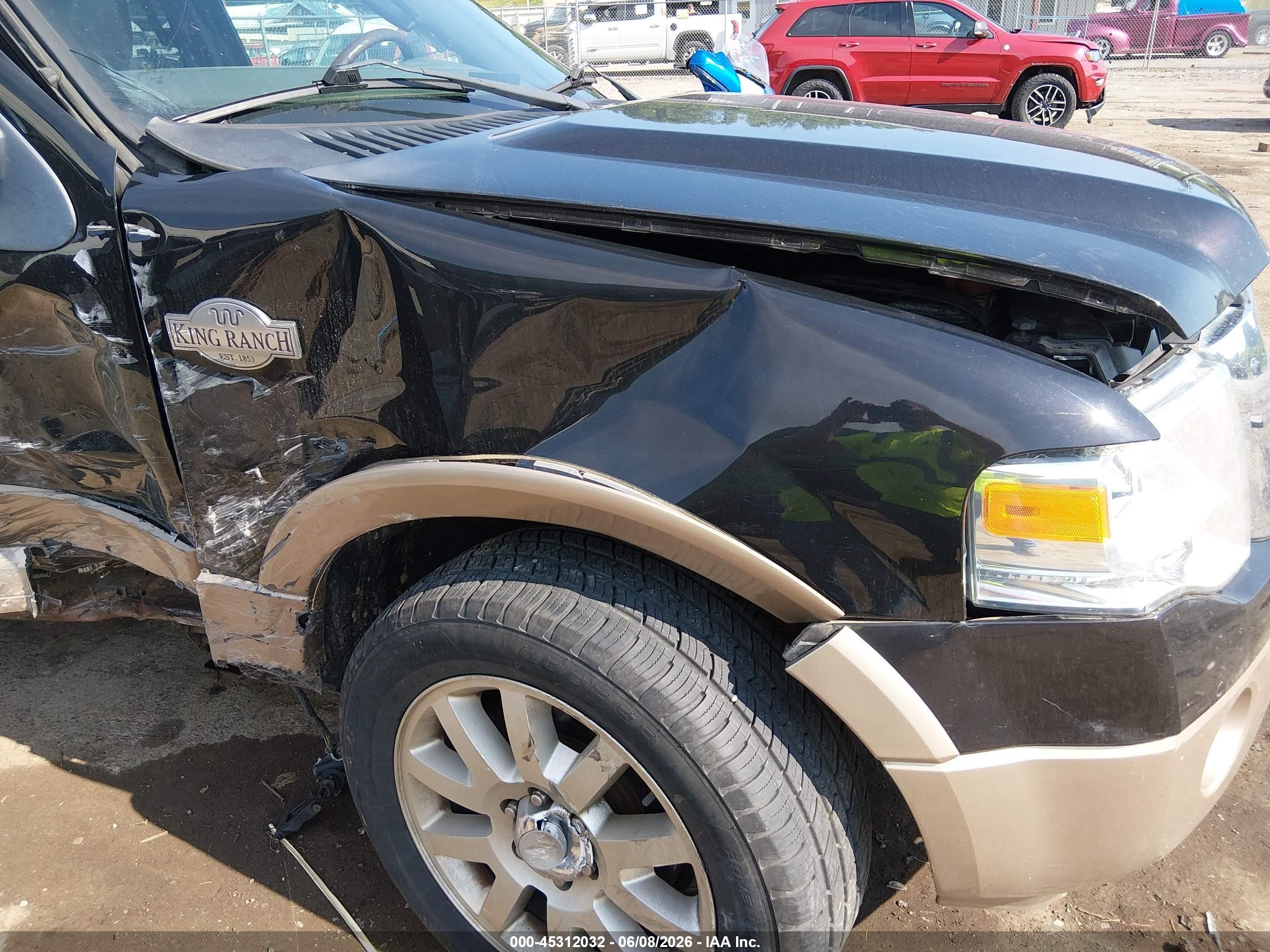 2014 Ford Expedition King Ranch Black vin: 1FMJU1J58EEF01300