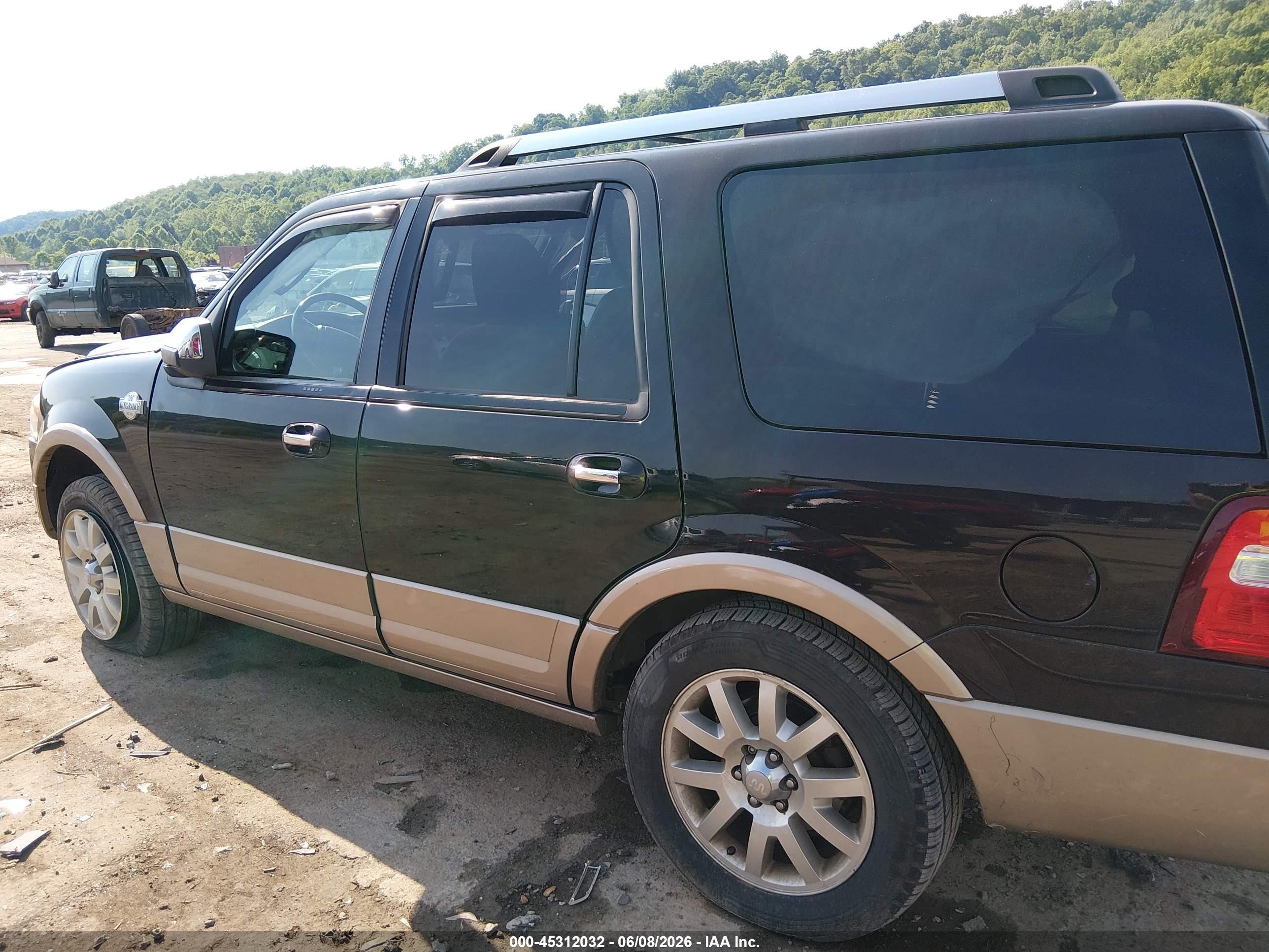 2014 Ford Expedition King Ranch Black vin: 1FMJU1J58EEF01300