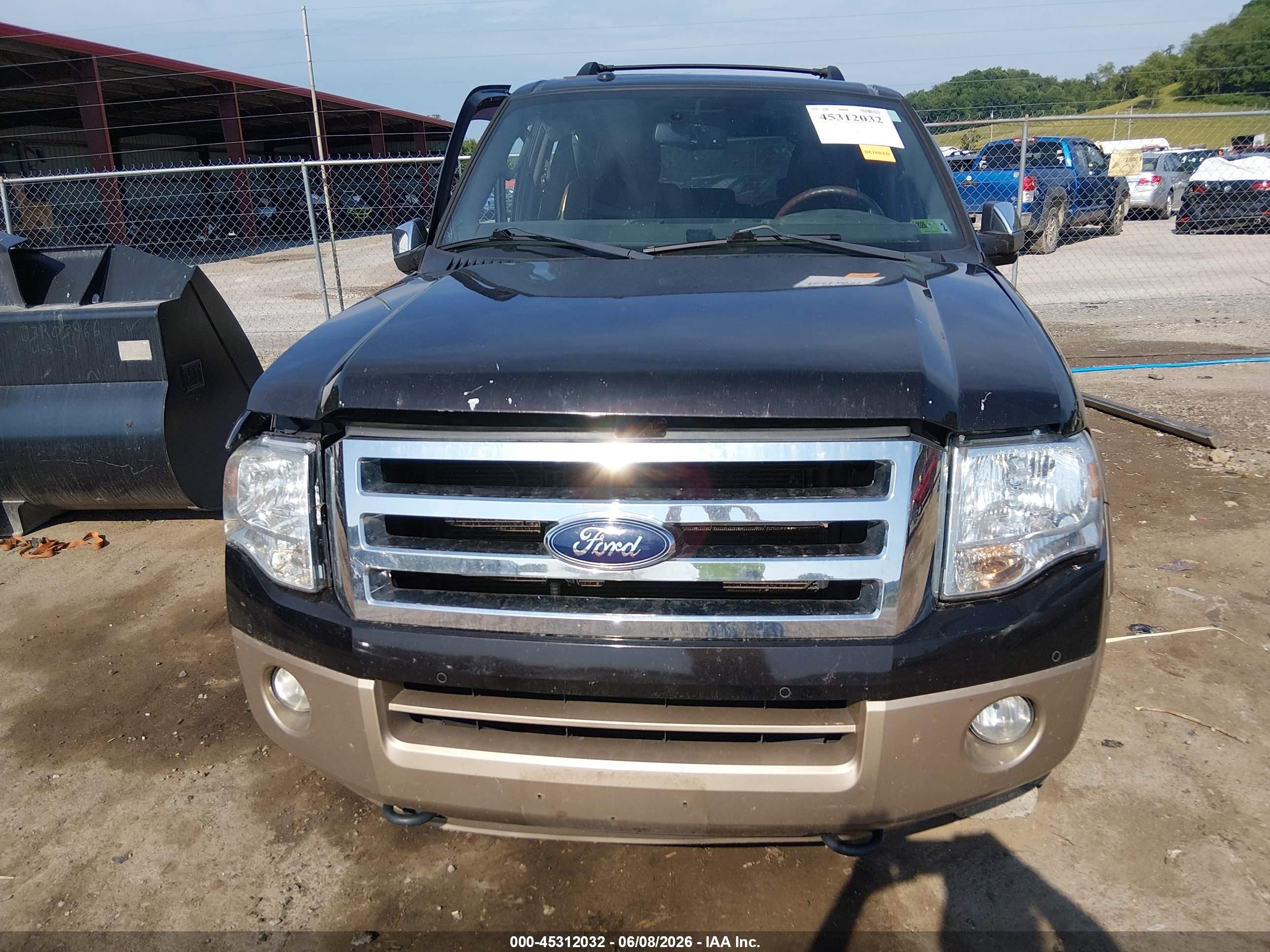 2014 Ford Expedition King Ranch Black vin: 1FMJU1J58EEF01300