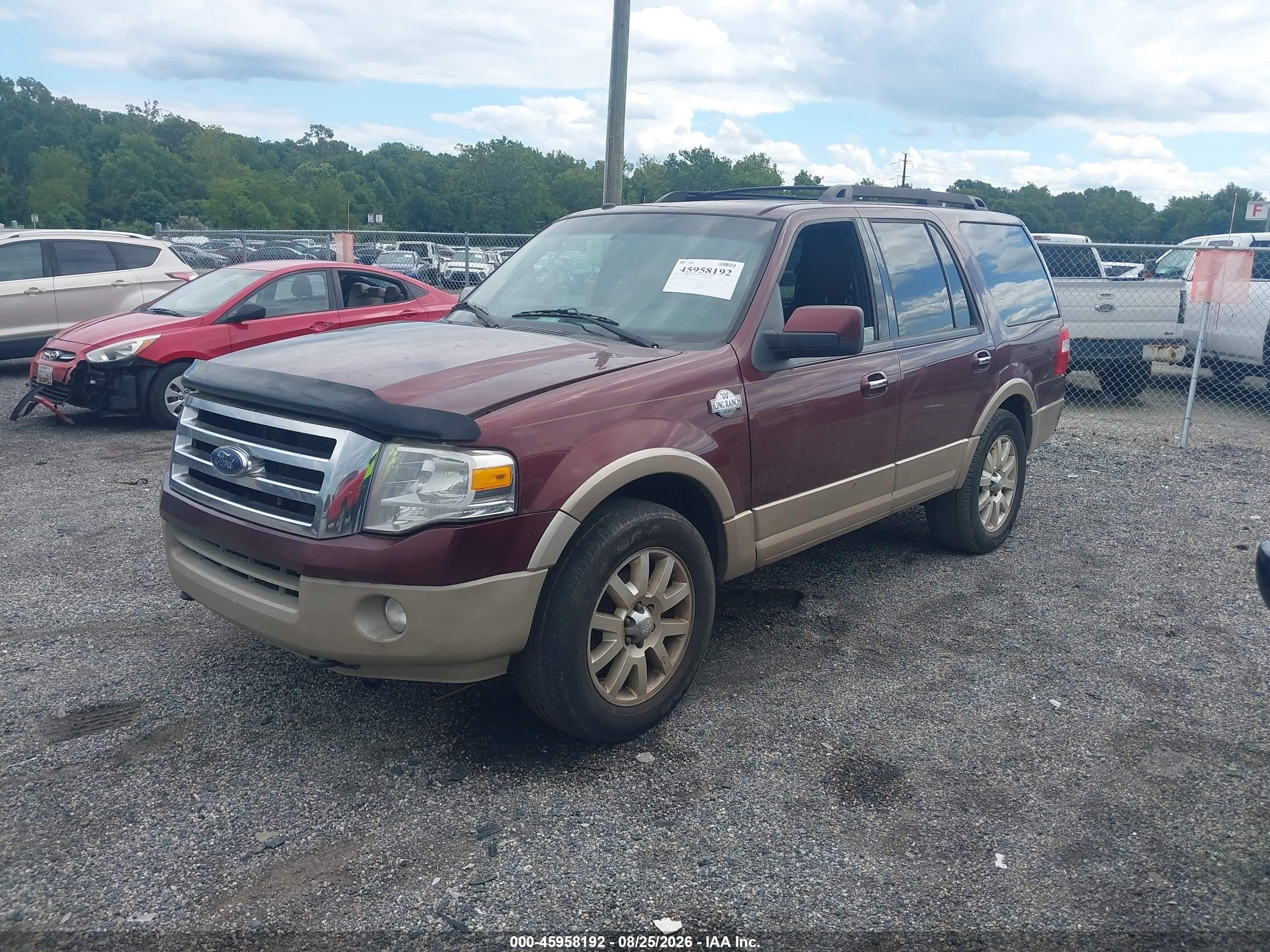 2011 Ford Expedition King Ranch Burgundy vin: 1FMJU1J5XBEF27599