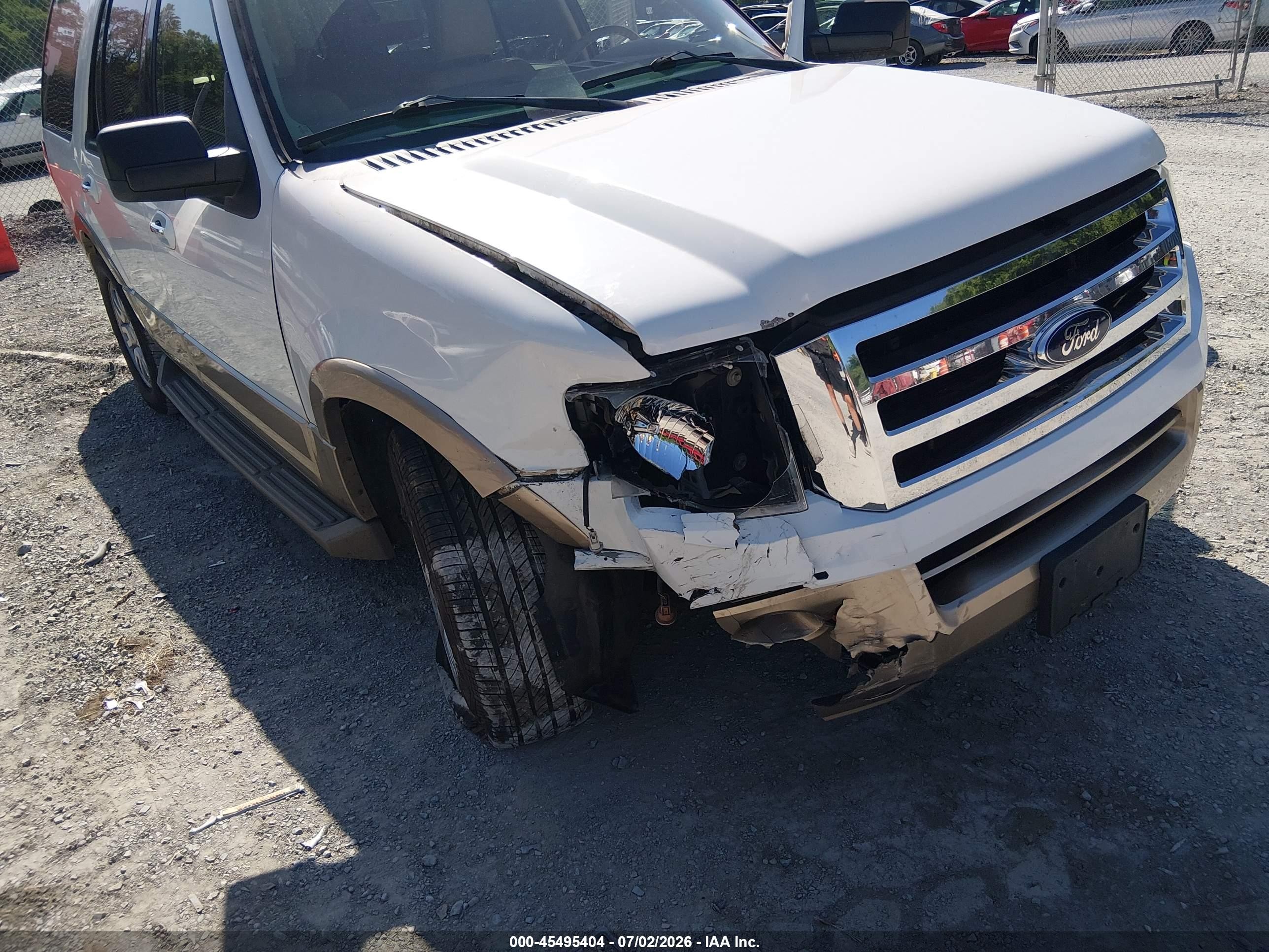2014 Ford Expedition Xlt White vin: 1FMJU1J5XEEF36324
