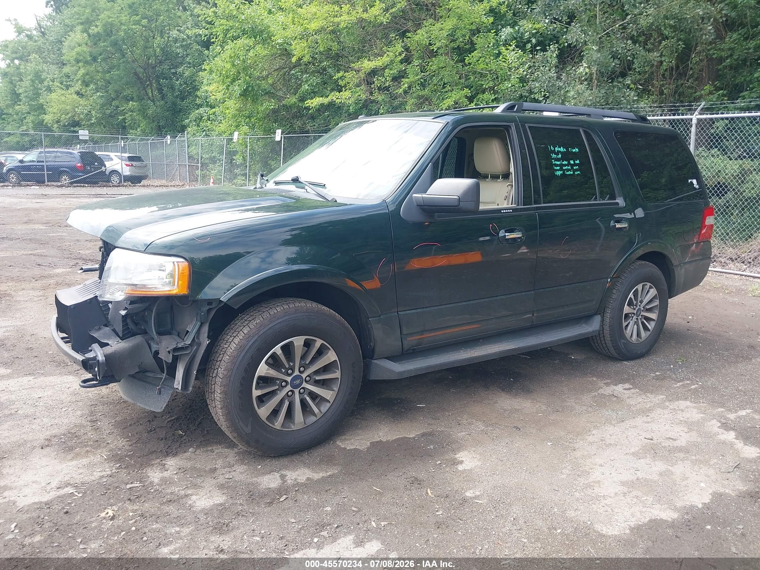 2015 Ford Expedition Xlt Green vin: 1FMJU1JT1FEF30007