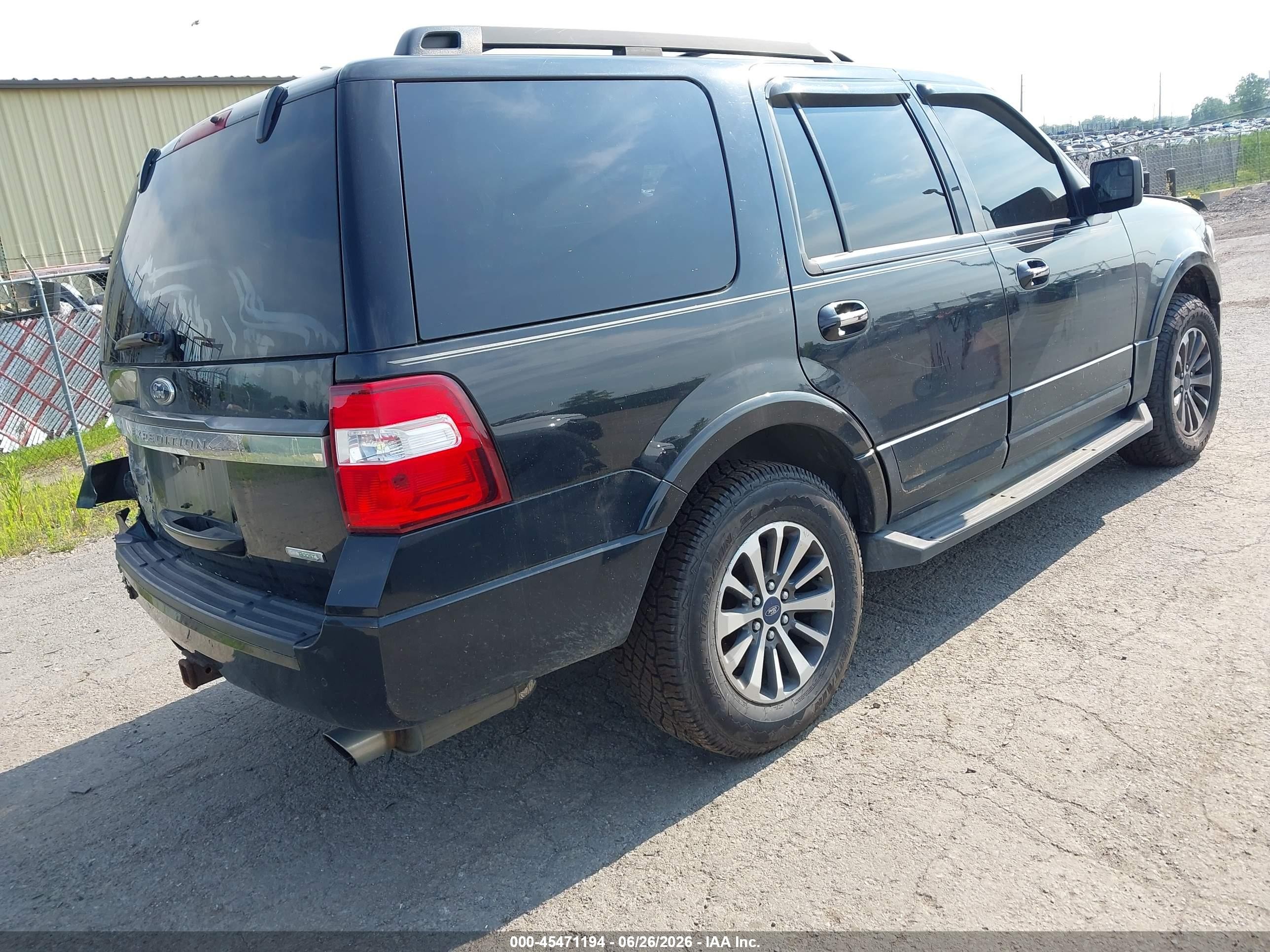 2015 Ford Expedition Xlt Black vin: 1FMJU1JT7FEF19027