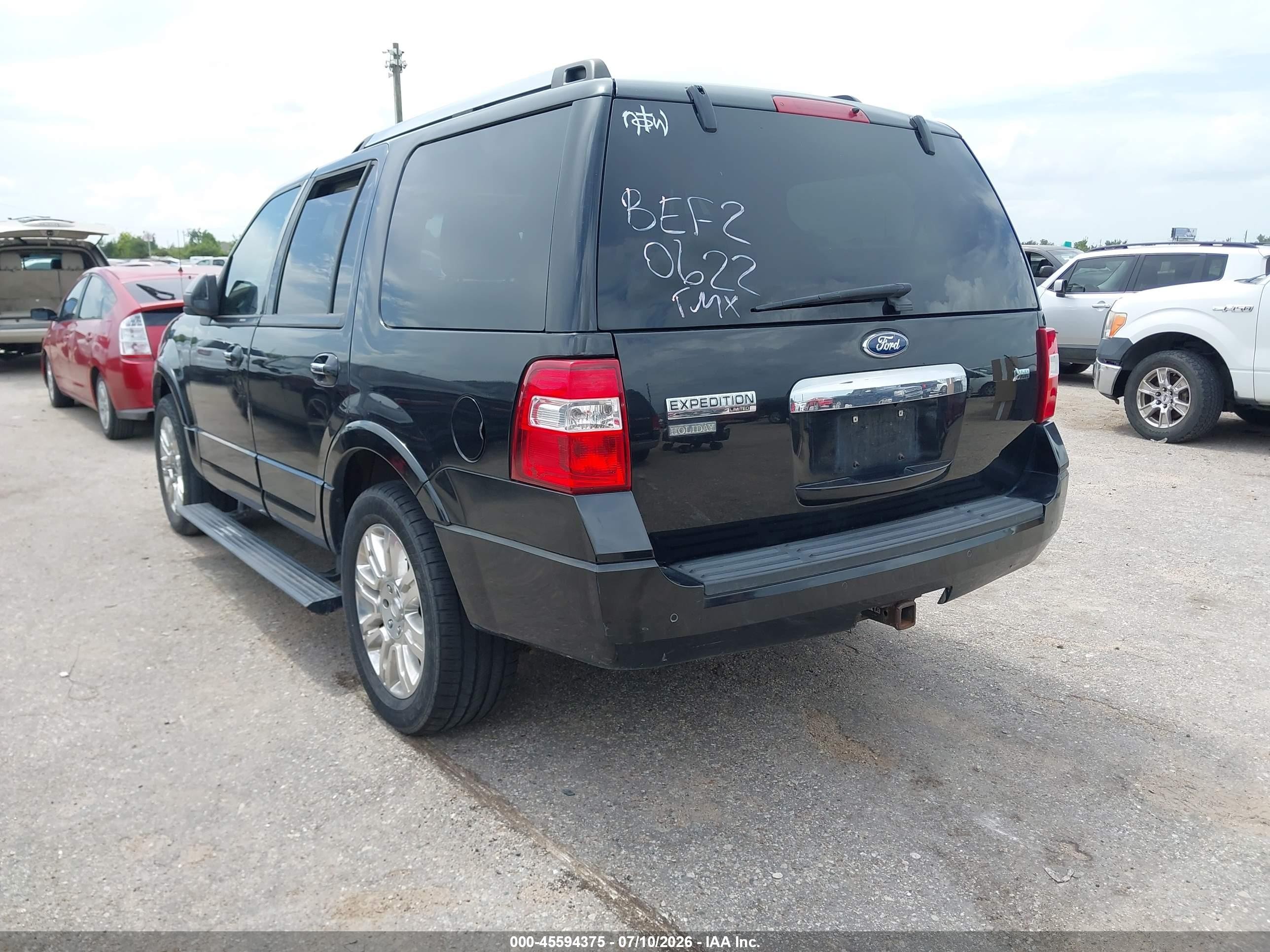 2011 Ford Expedition Limited Black vin: 1FMJU1K51BEF20622
