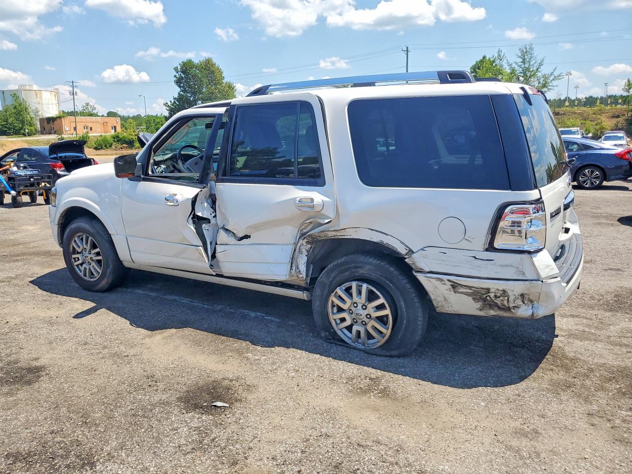 2013 Ford Expedition Limited White vin: 1FMJU1K51DEF41134