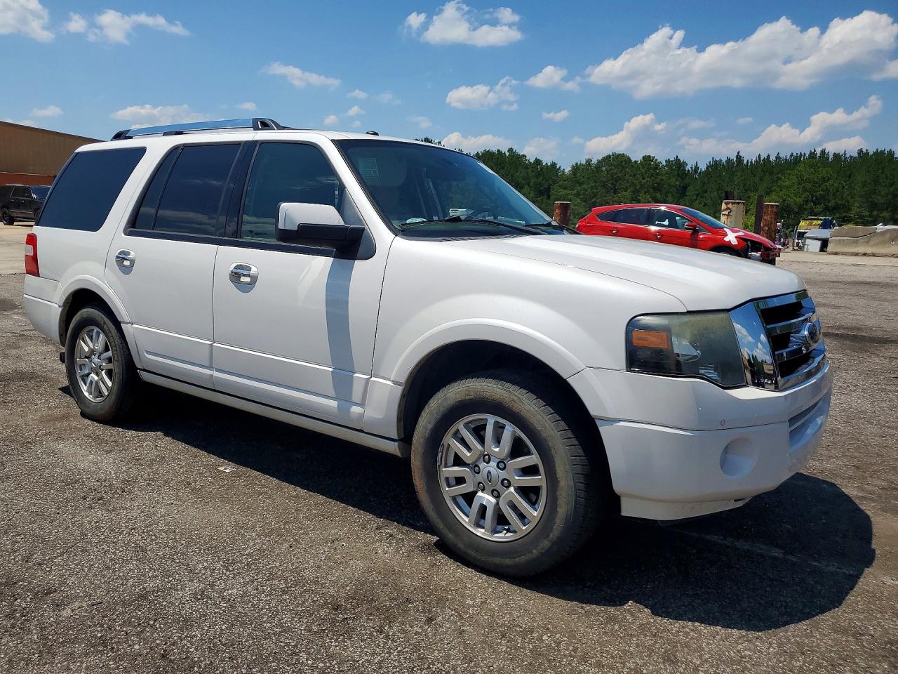 2013 Ford Expedition Limited White vin: 1FMJU1K51DEF41134