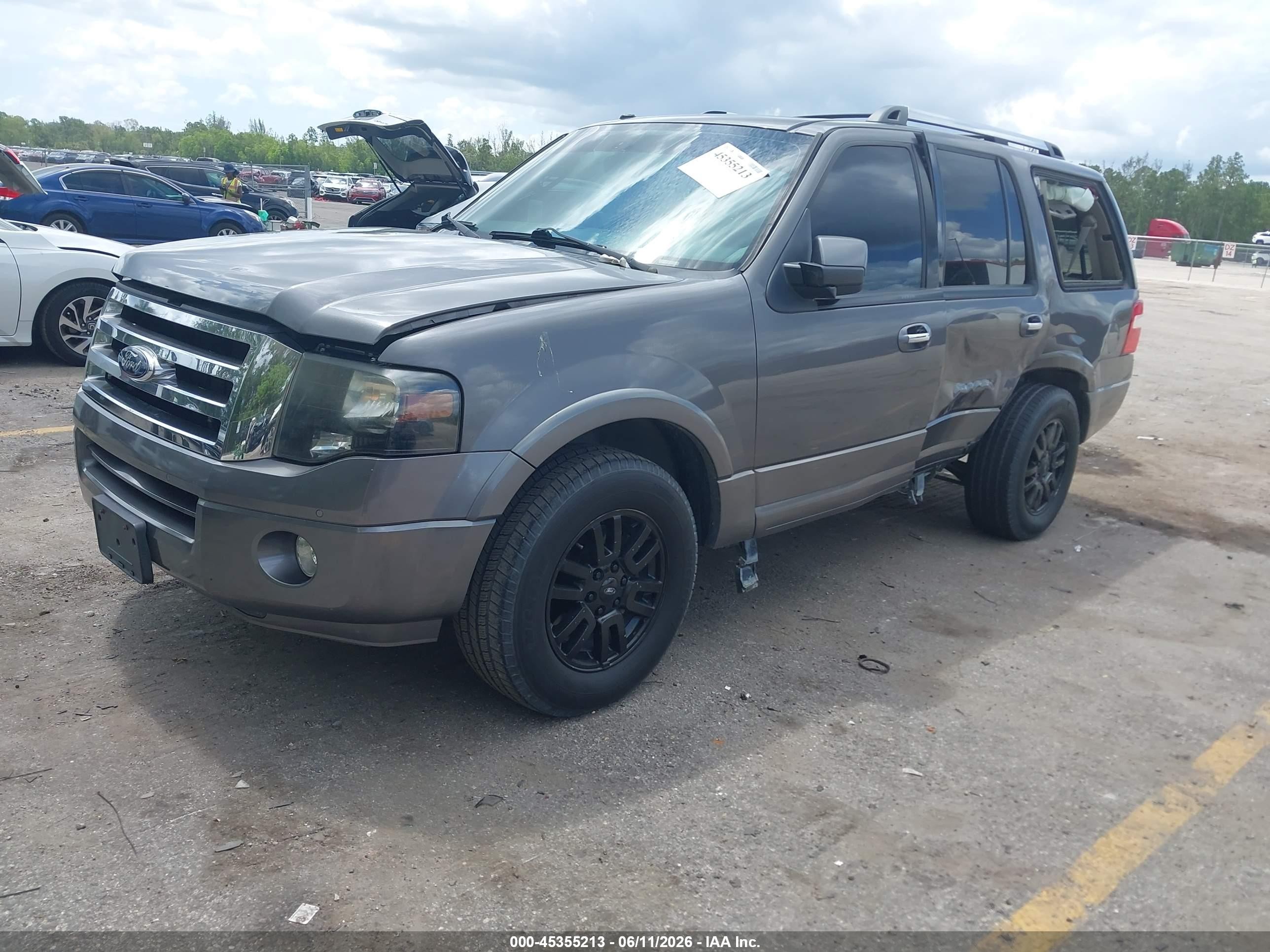 2014 Ford Expedition Limited Gray vin: 1FMJU1K51EEF00309
