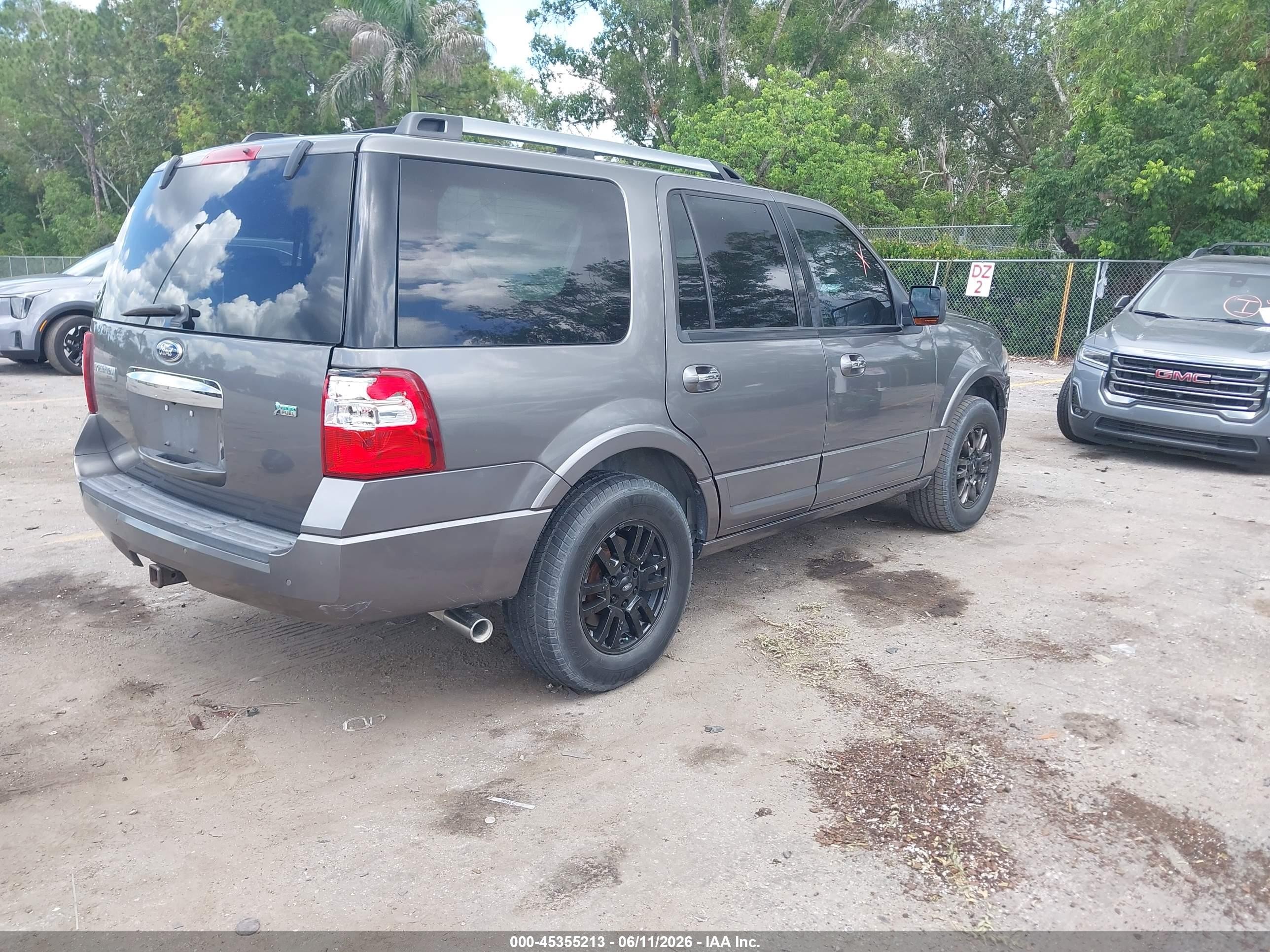 2014 Ford Expedition Limited Gray vin: 1FMJU1K51EEF00309