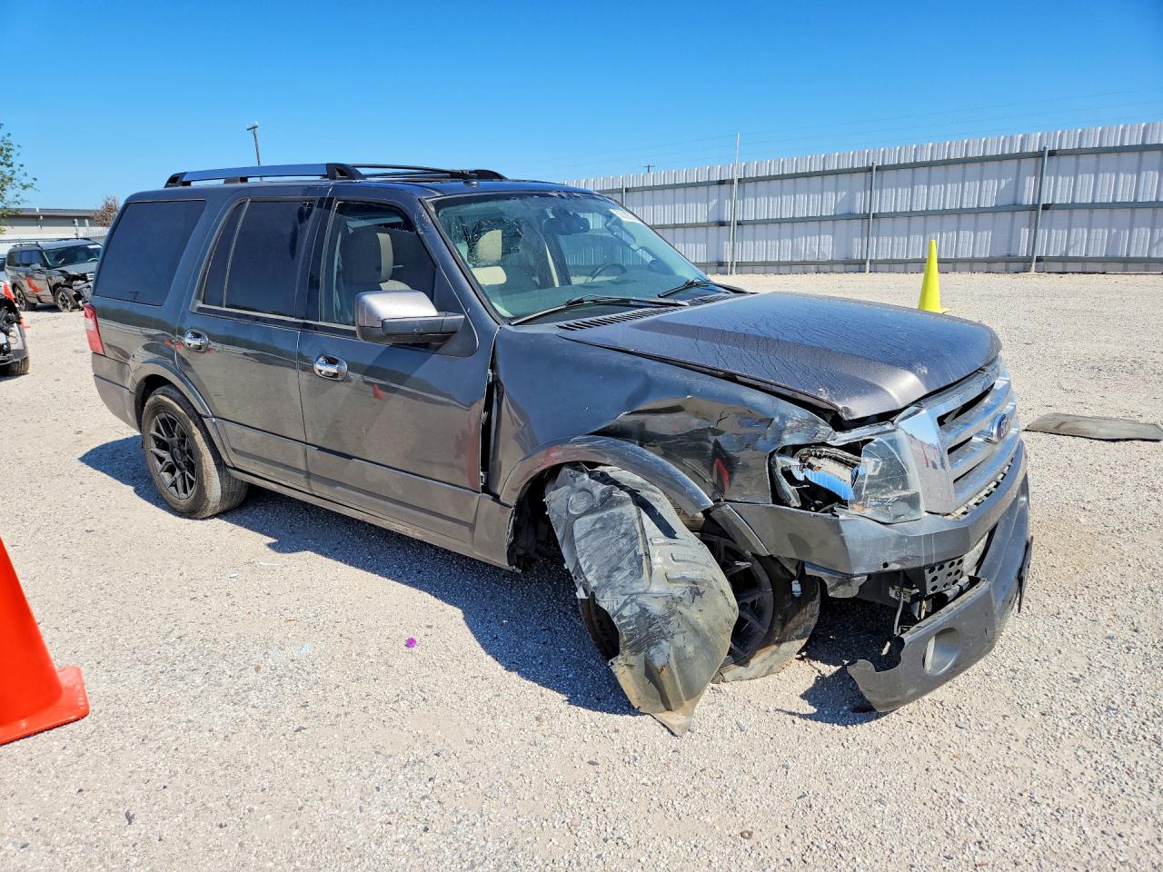 2013 Ford Expedition Limited Gray vin: 1FMJU1K52DEF13827