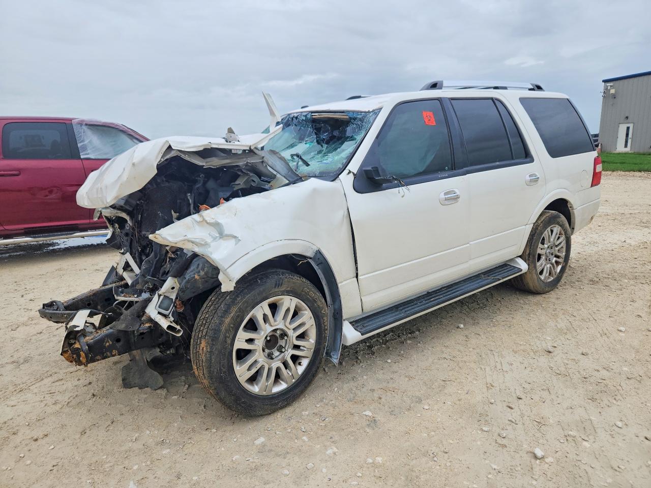 2014 Ford Expedition Limited White vin: 1FMJU1K52EEF01811