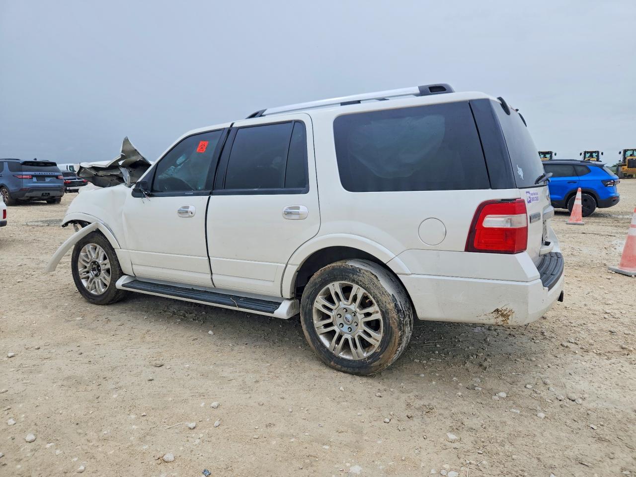 2014 Ford Expedition Limited White vin: 1FMJU1K52EEF01811