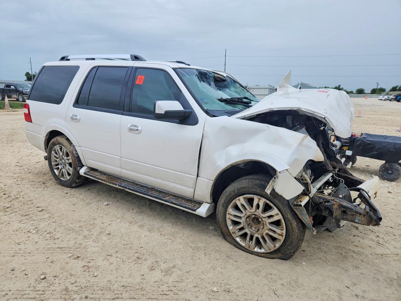 2014 Ford Expedition Limited White vin: 1FMJU1K52EEF01811