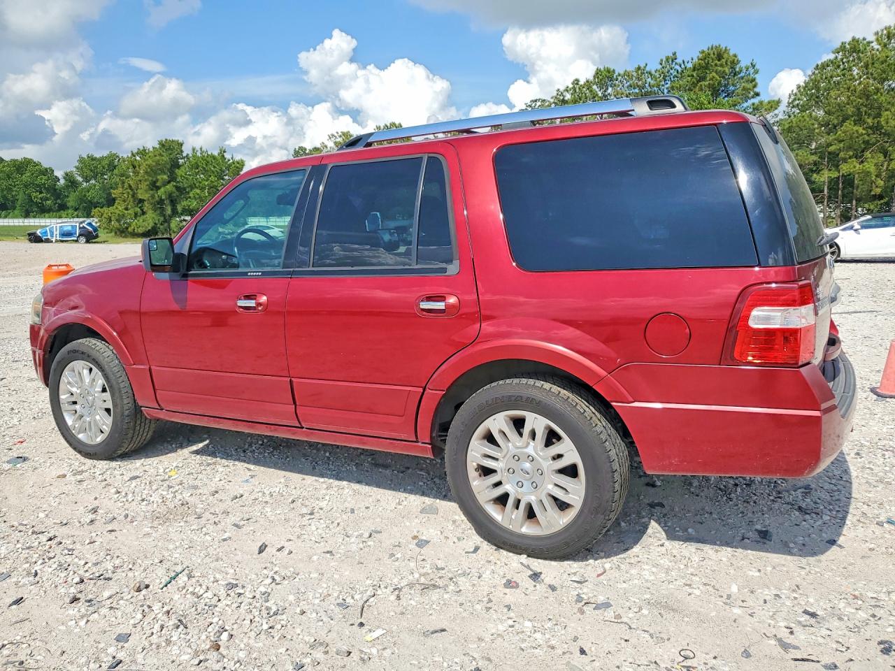 2014 Ford Expedition Limited Red vin: 1FMJU1K52EEF05339
