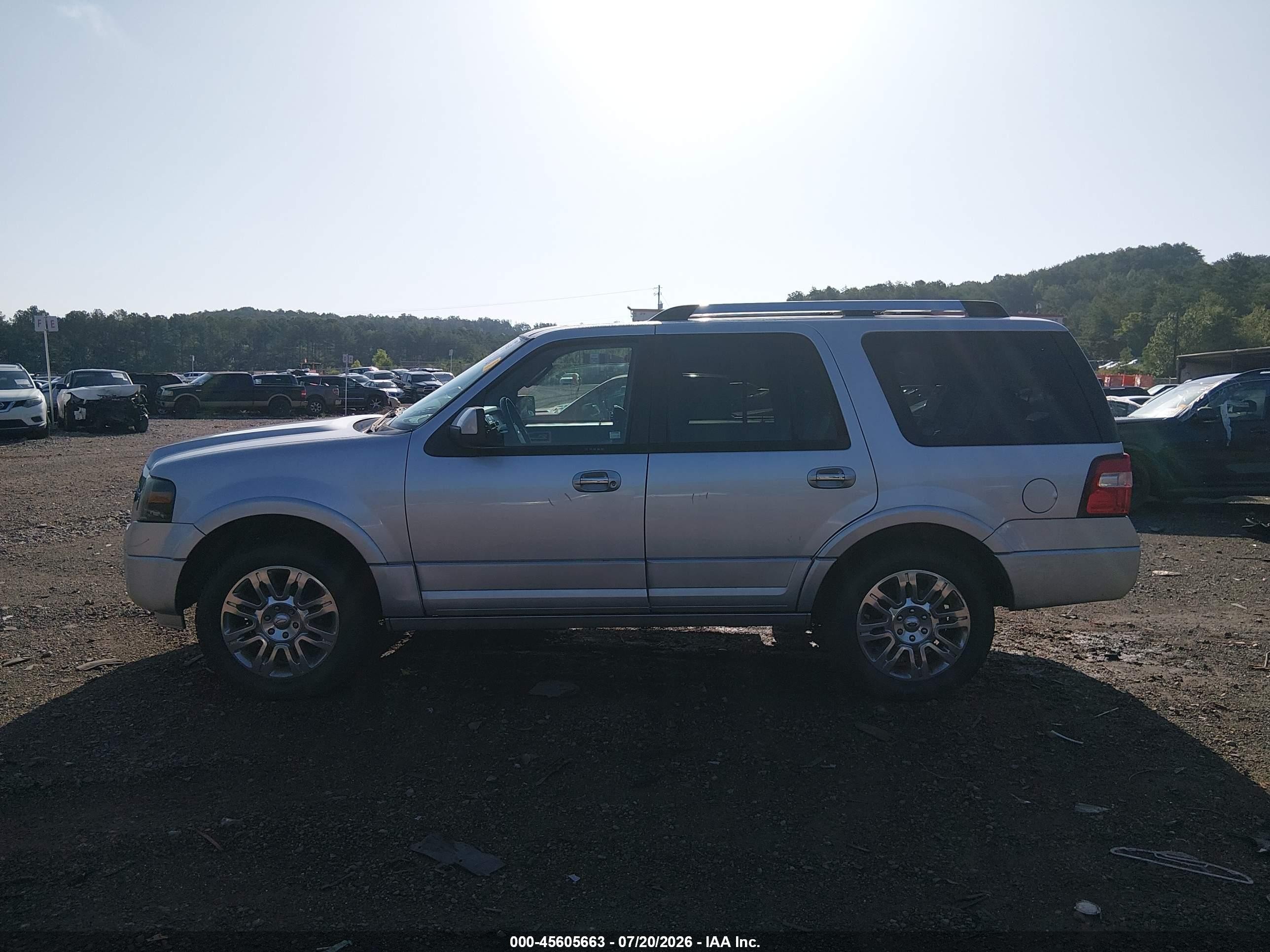 2013 Ford Expedition Limited Серебряный vin: 1FMJU1K53DEF11147