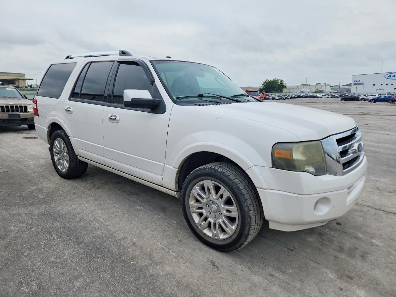 2011 Ford Expedition Limited White vin: 1FMJU1K55BEF02530