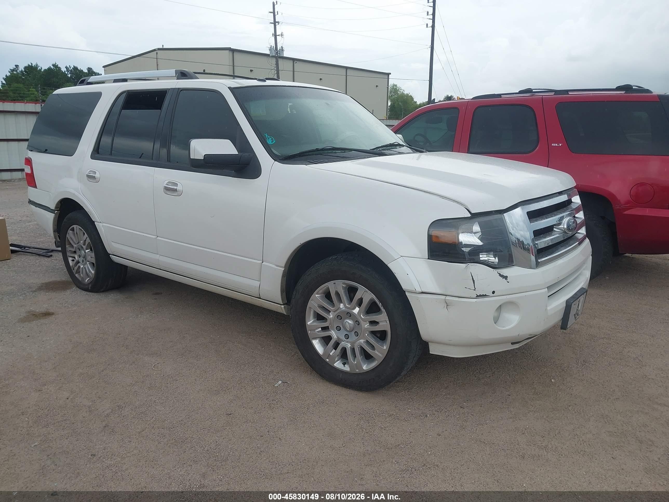 2012 Ford Expedition Limited White vin: 1FMJU1K55CEF62597