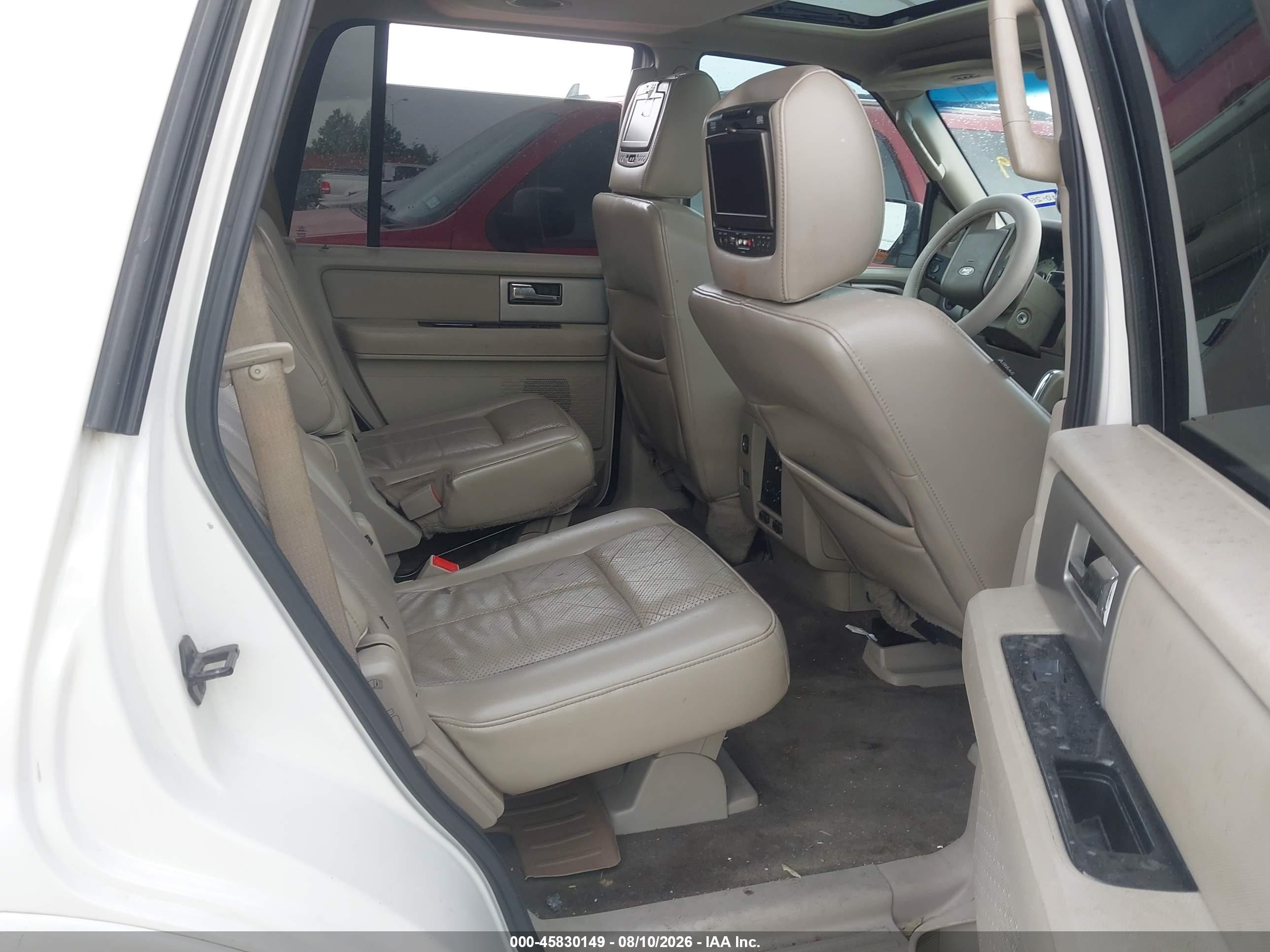 2012 Ford Expedition Limited White vin: 1FMJU1K55CEF62597