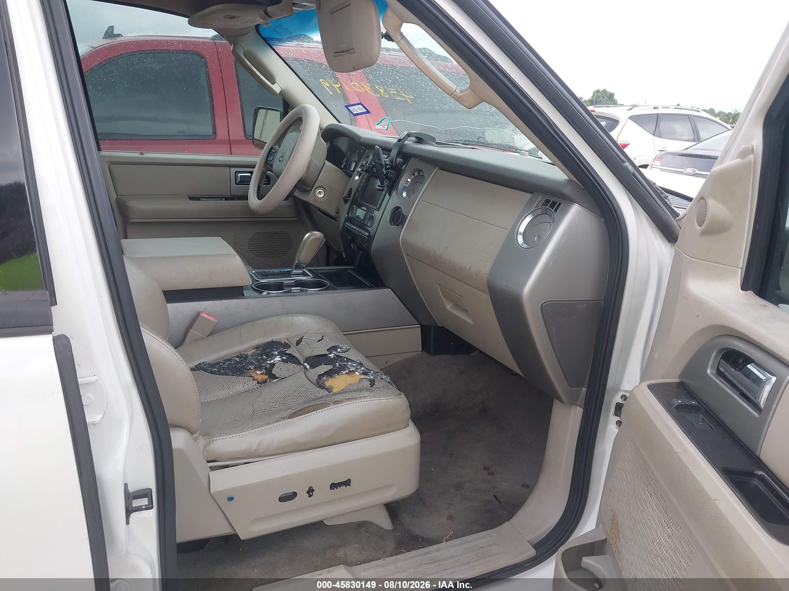 2012 Ford Expedition Limited White vin: 1FMJU1K55CEF62597