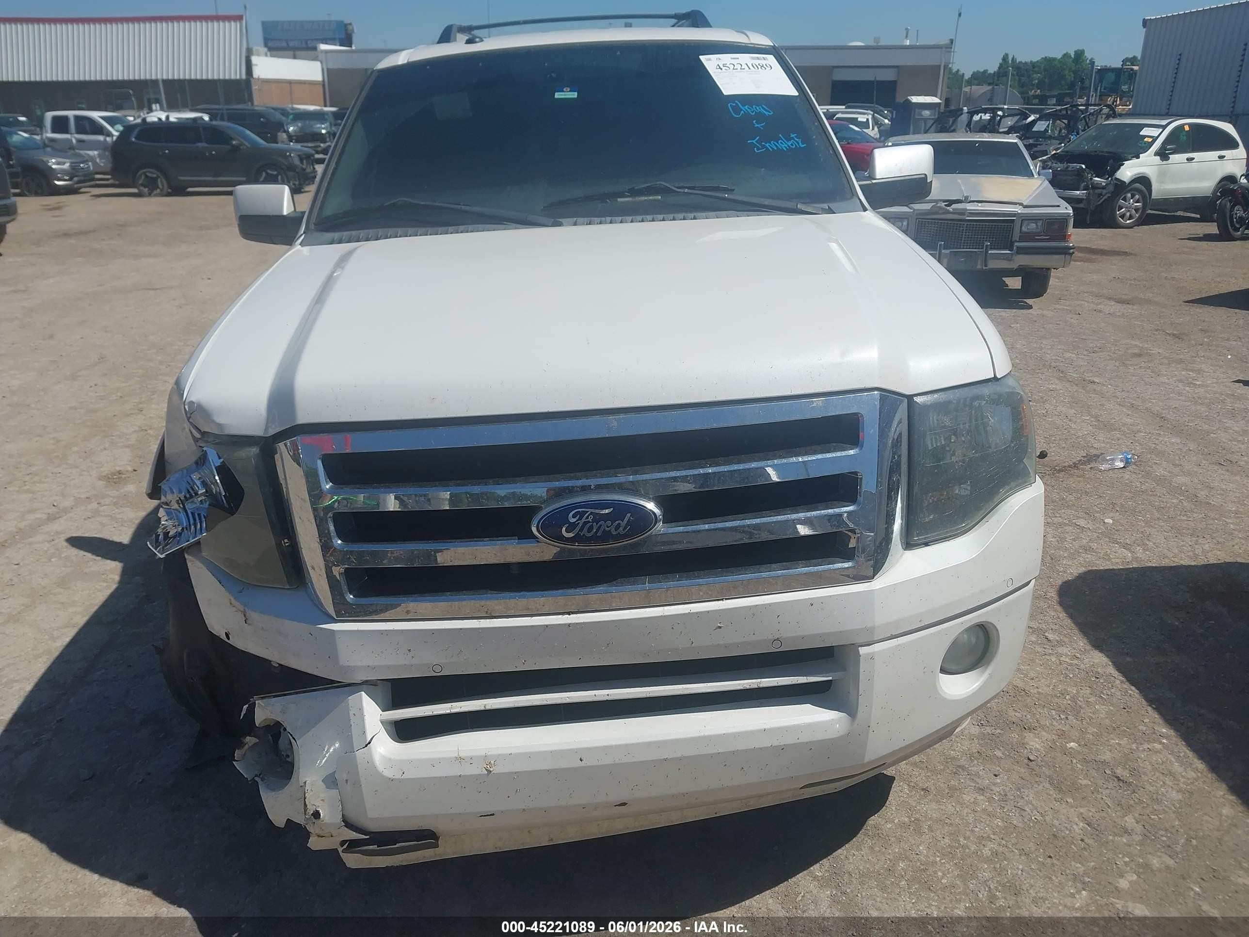2014 Ford Expedition Limited White vin: 1FMJU1K55EEF47682