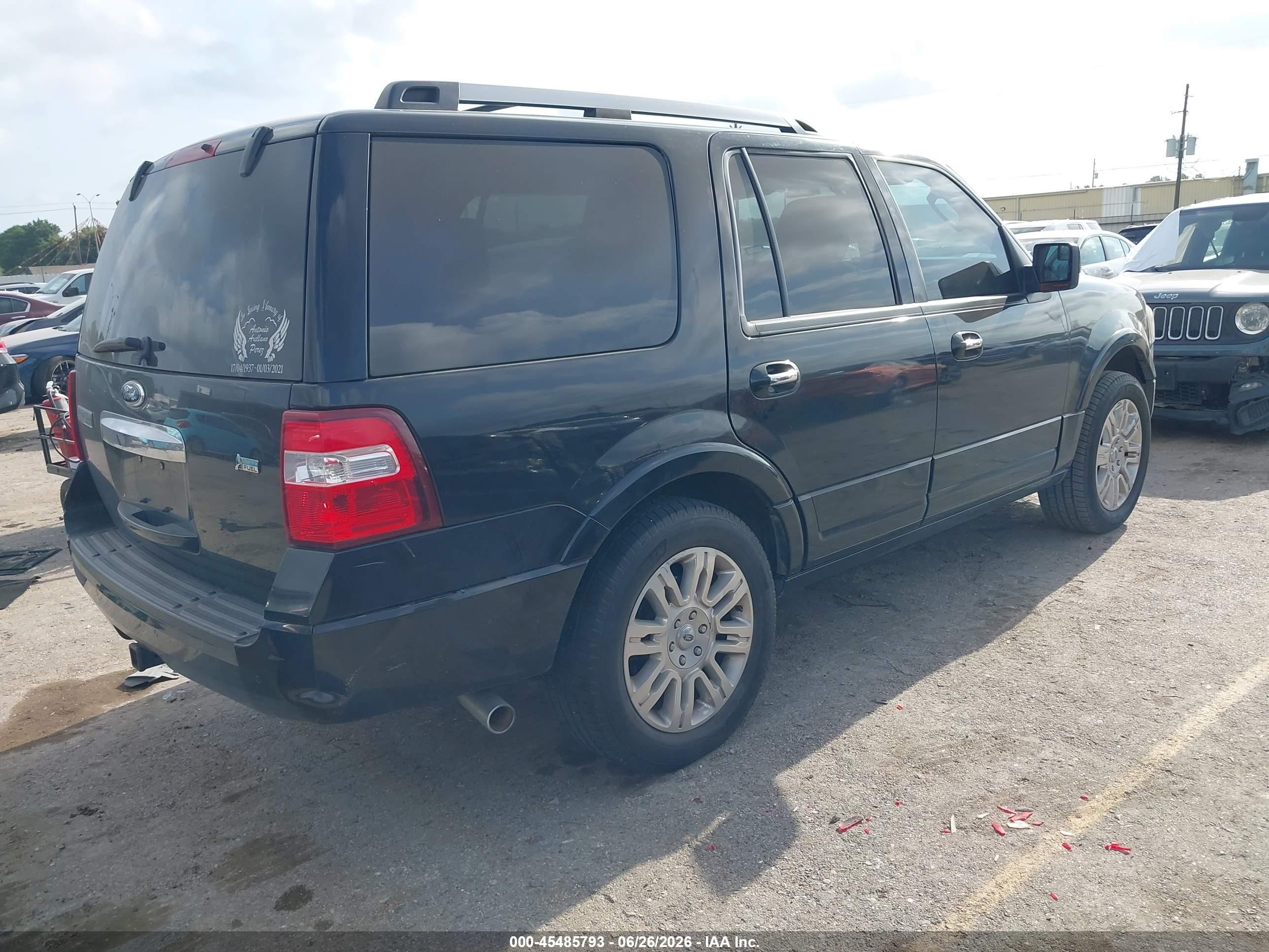 2014 Ford Expedition Limited Black vin: 1FMJU1K55EEF65471