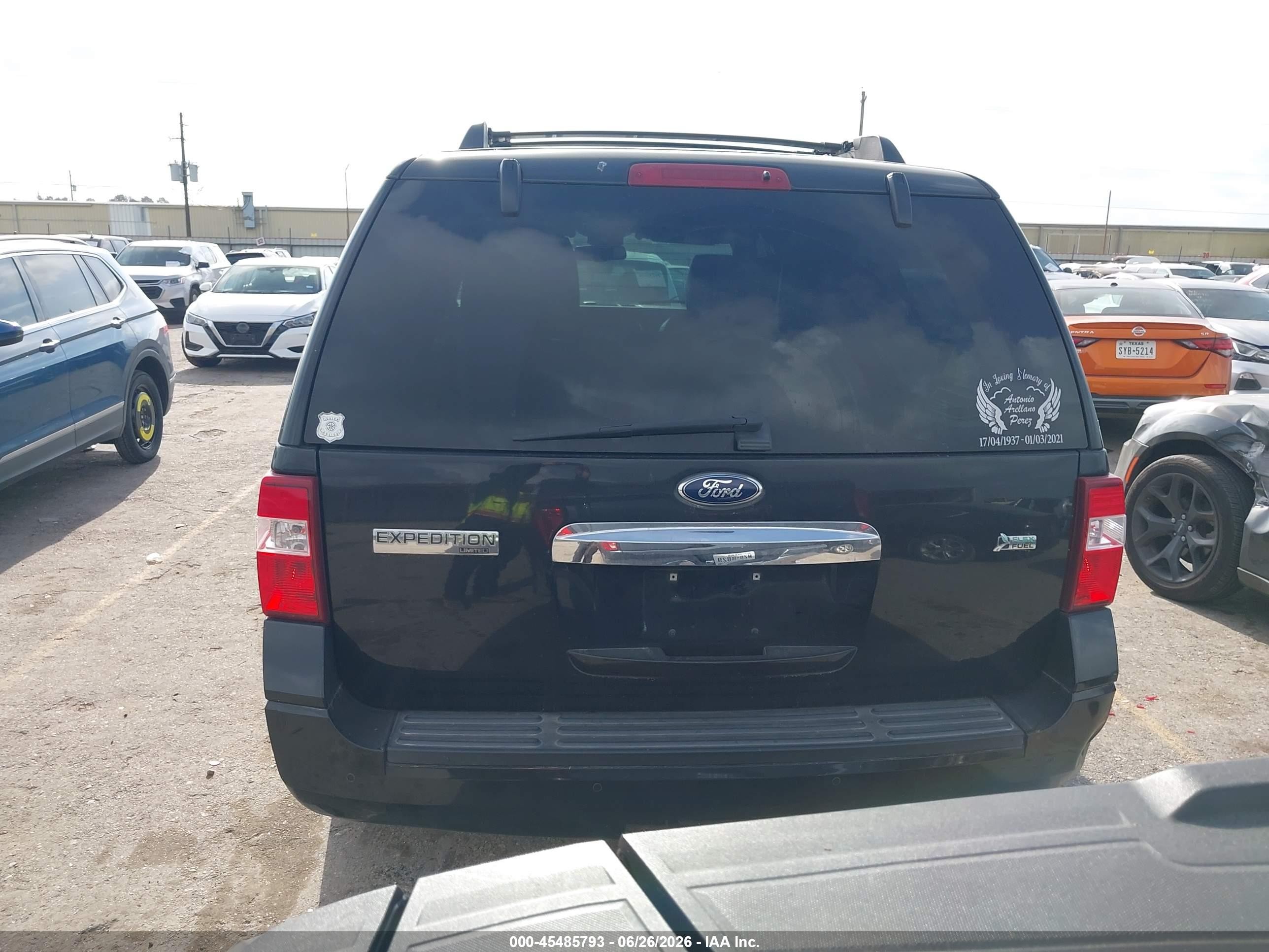 2014 Ford Expedition Limited Black vin: 1FMJU1K55EEF65471