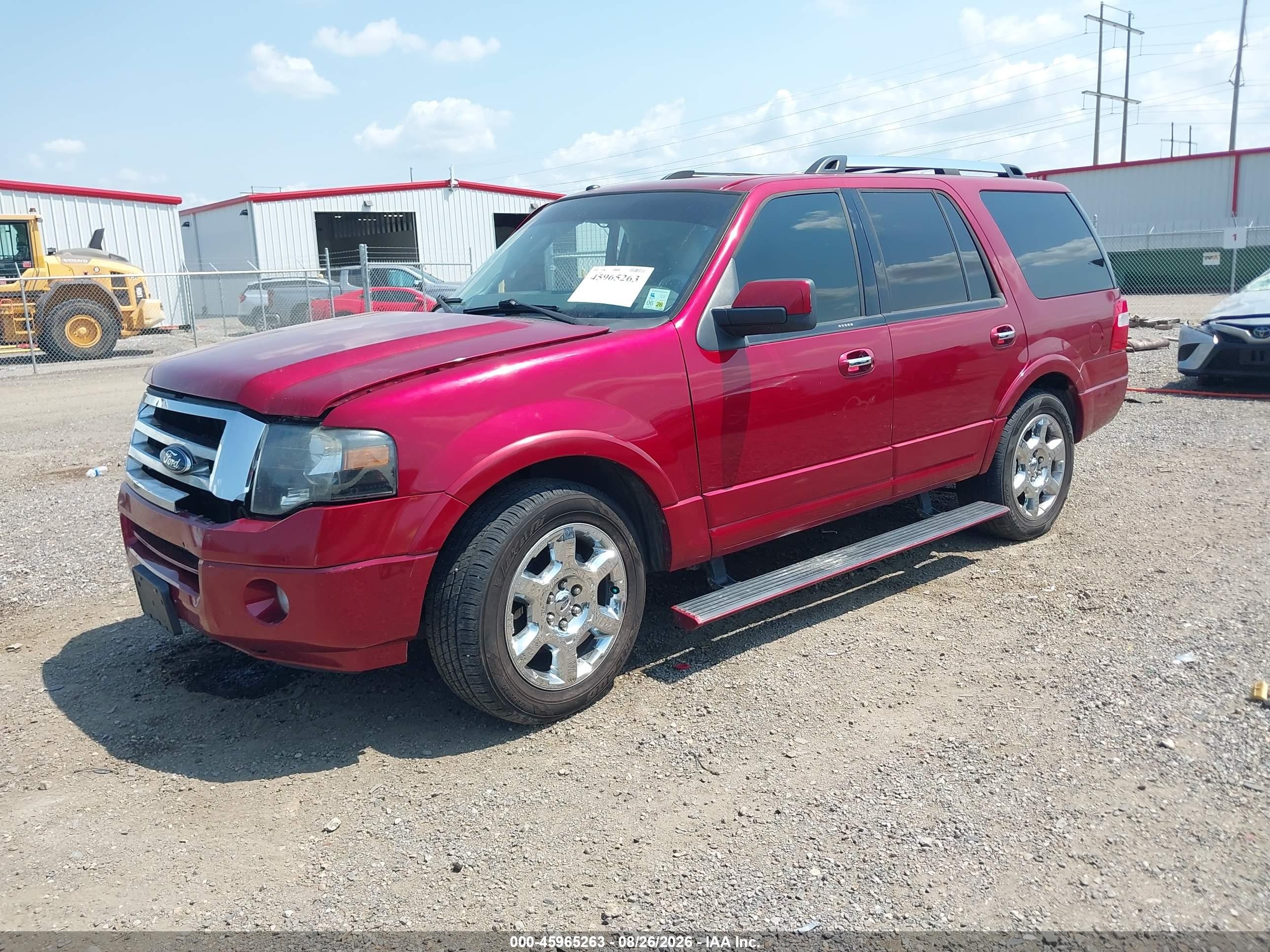 2013 Ford Expedition Limited Red vin: 1FMJU1K57DEF50260