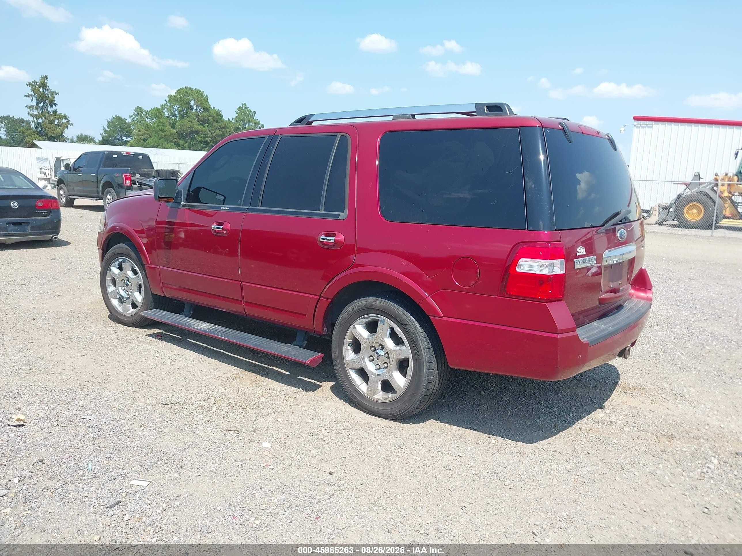 2013 Ford Expedition Limited Red vin: 1FMJU1K57DEF50260