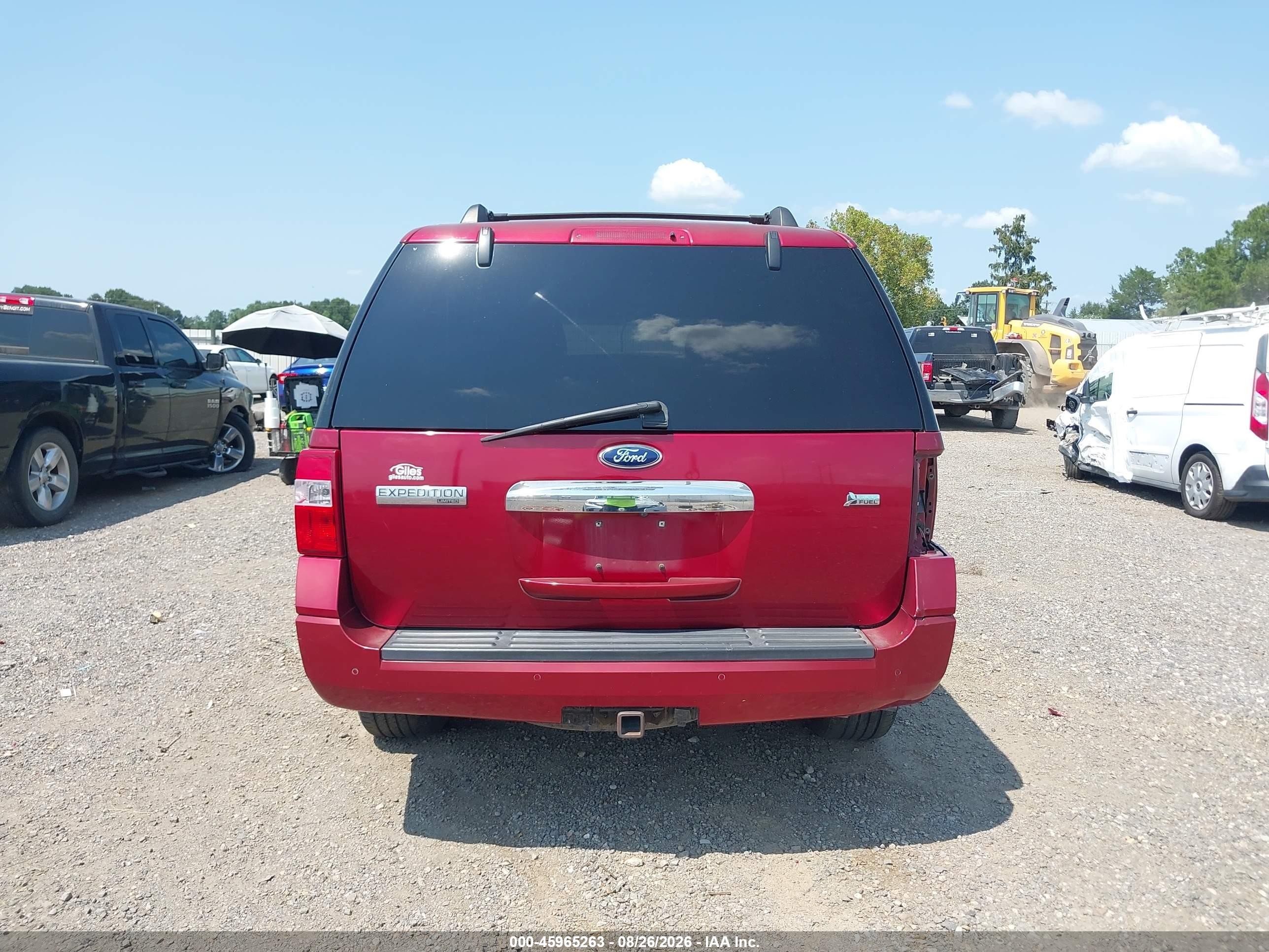 2013 Ford Expedition Limited Red vin: 1FMJU1K57DEF50260
