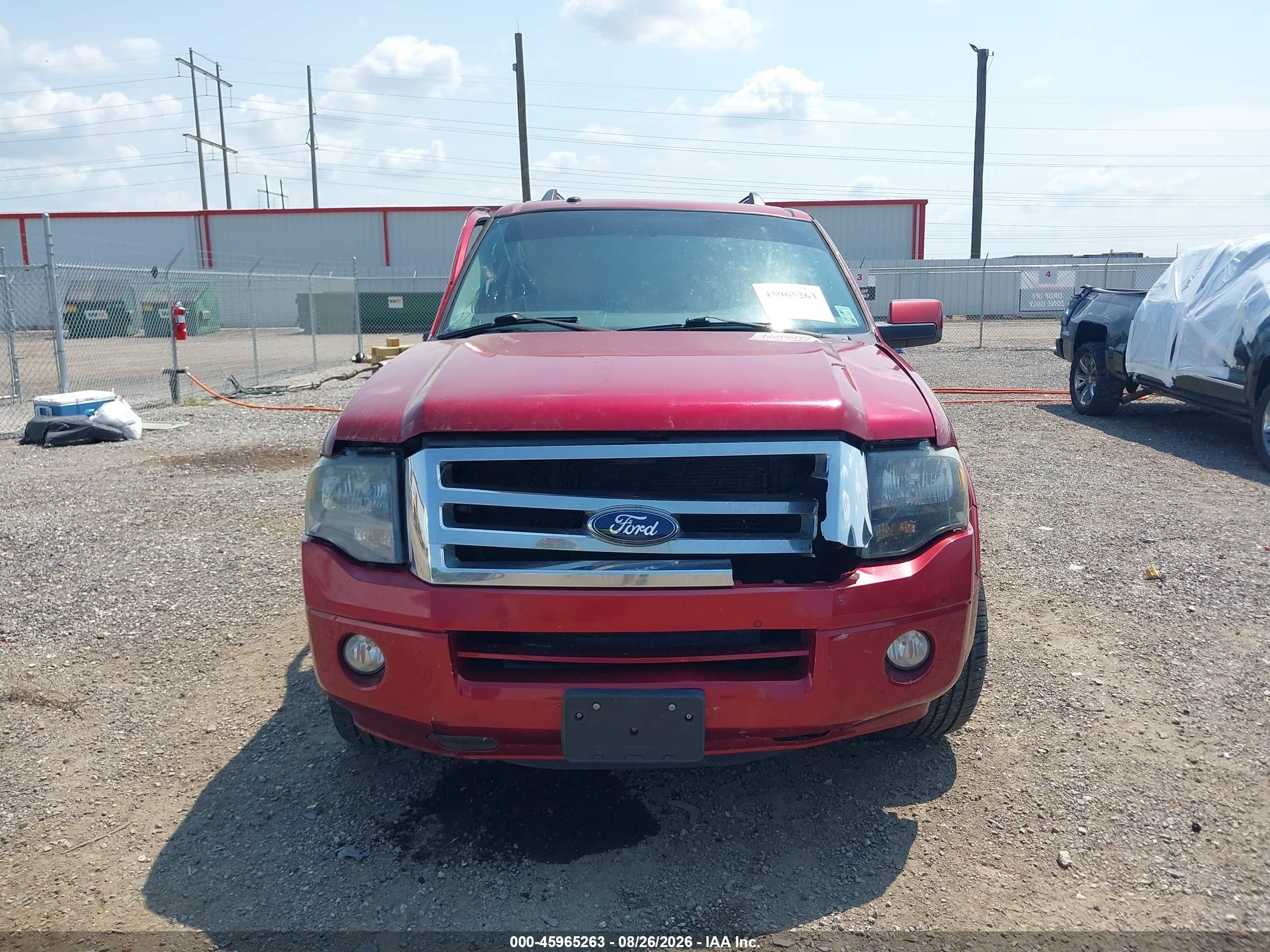 2013 Ford Expedition Limited Red vin: 1FMJU1K57DEF50260