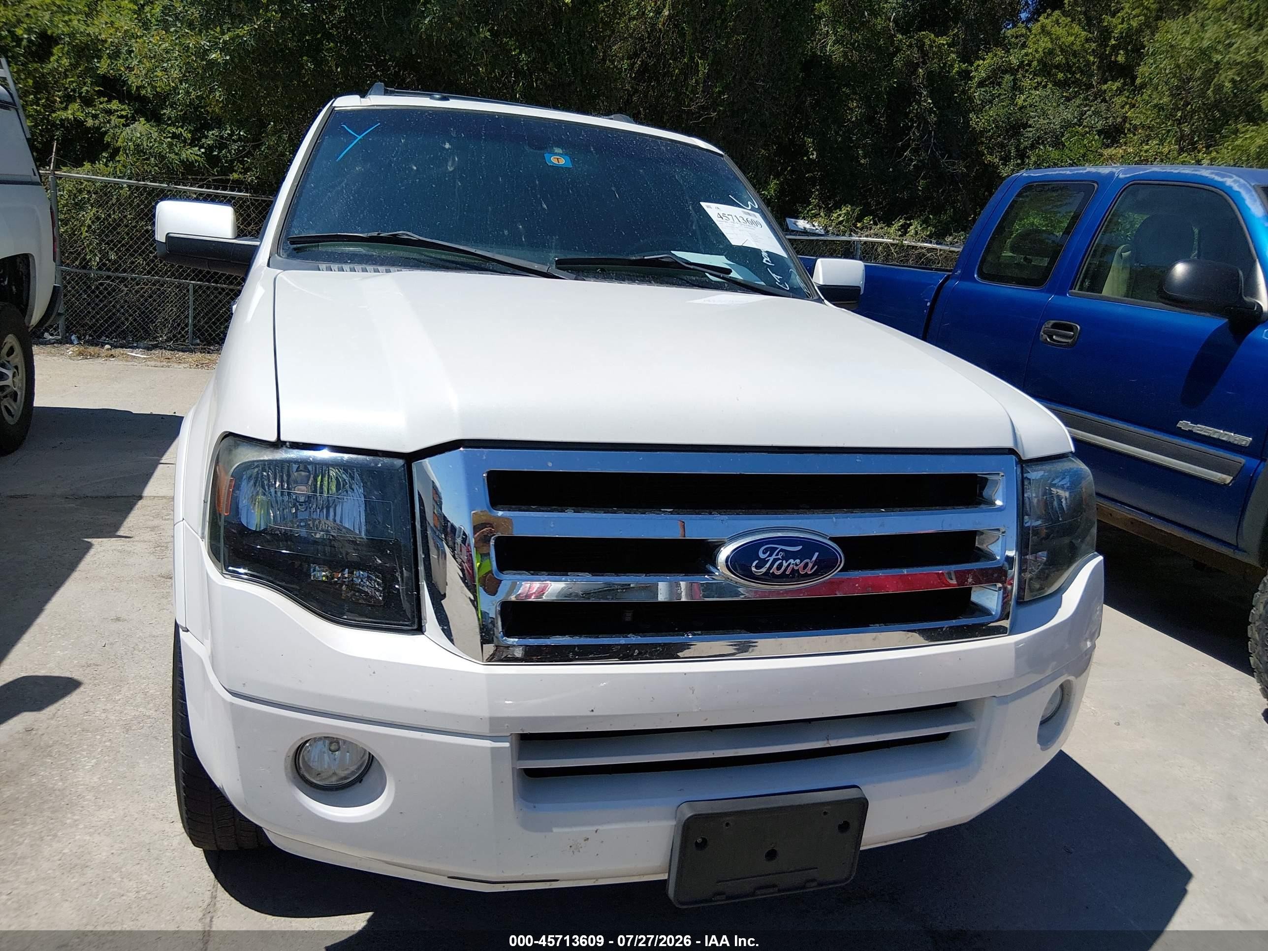 2011 Ford Expedition Limited White vin: 1FMJU1K58BEF35988