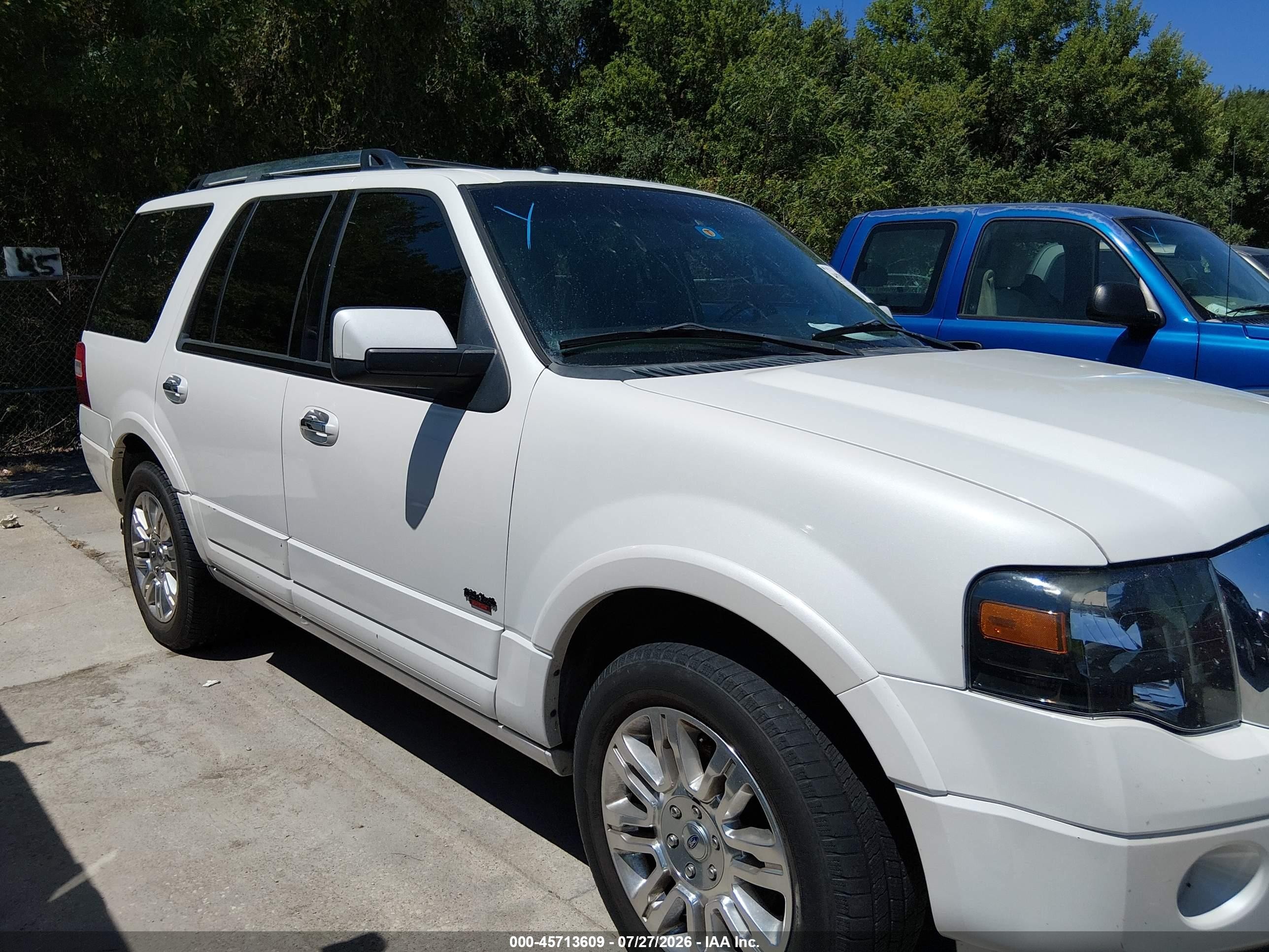 2011 Ford Expedition Limited White vin: 1FMJU1K58BEF35988