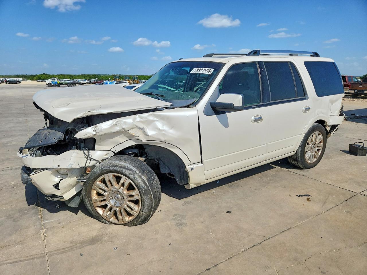 2014 Ford Expedition Limited White vin: 1FMJU1K59EEF18251