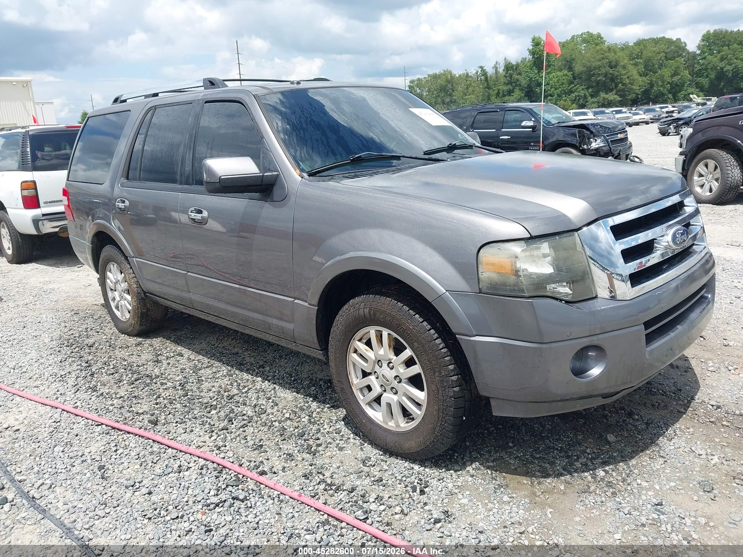 2013 Ford Expedition Limited Gray vin: 1FMJU1K5XDEF02011