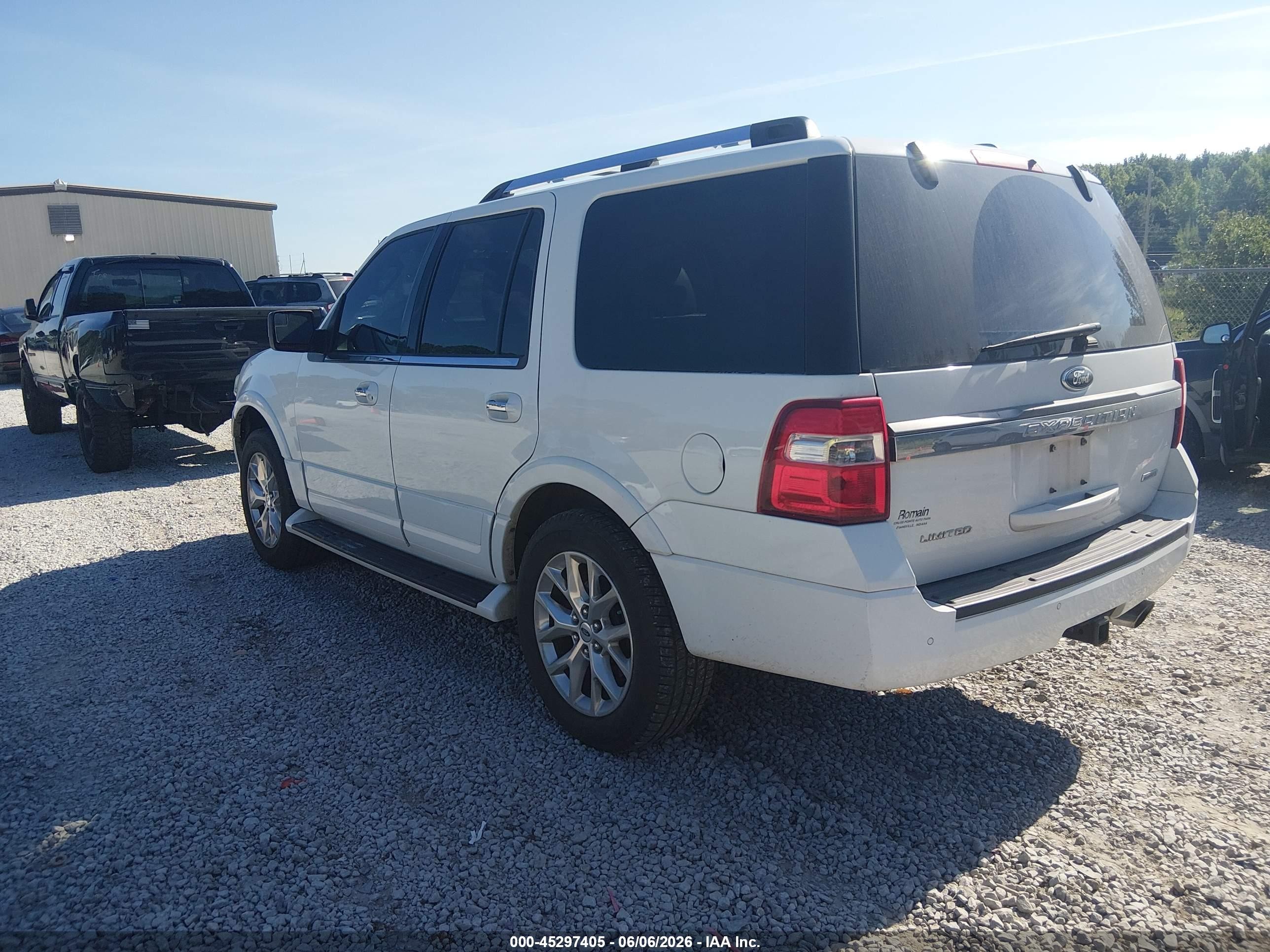 2015 Ford Expedition Limited White vin: 1FMJU1KT1FEF07258