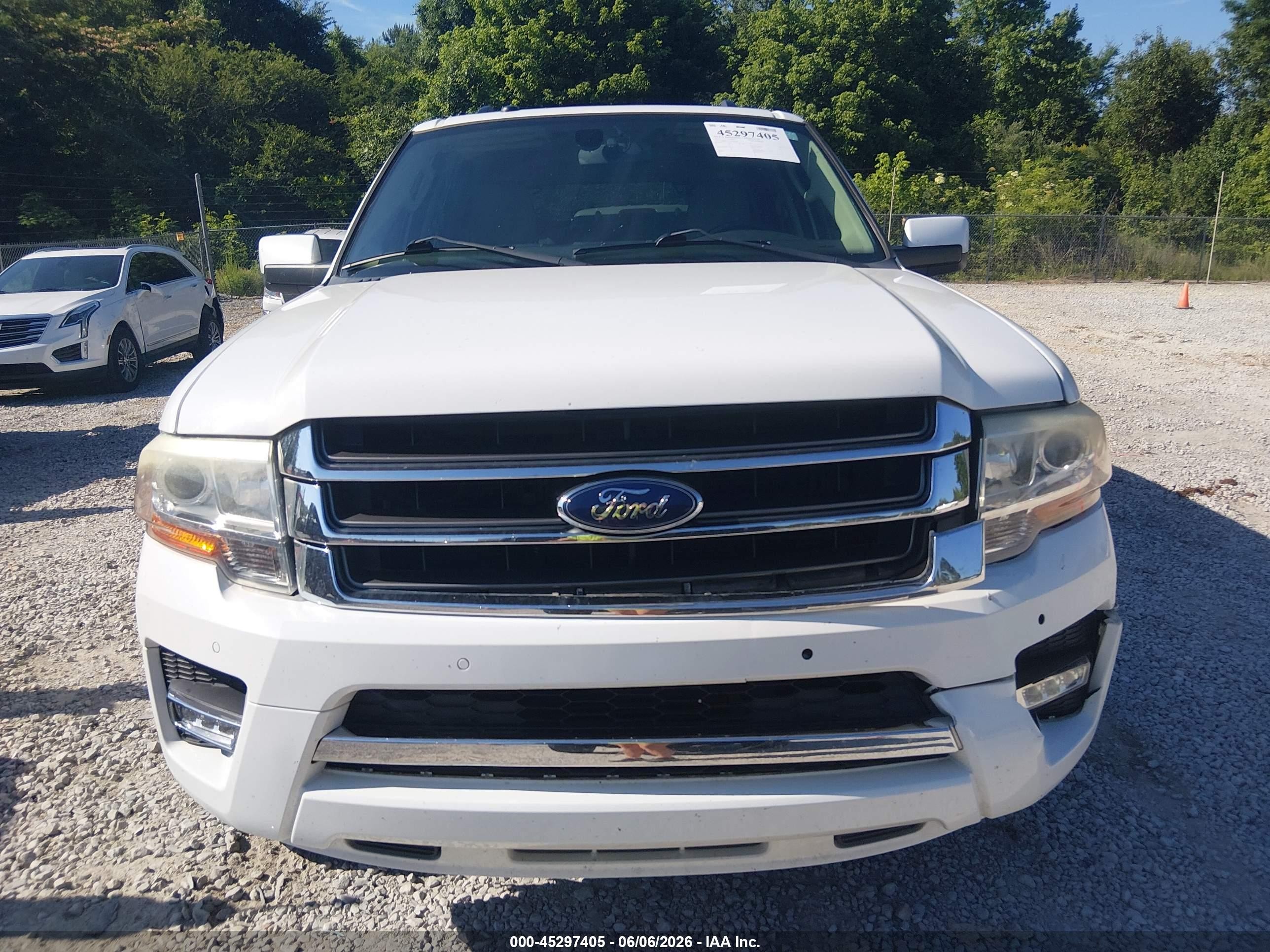 2015 Ford Expedition Limited White vin: 1FMJU1KT1FEF07258