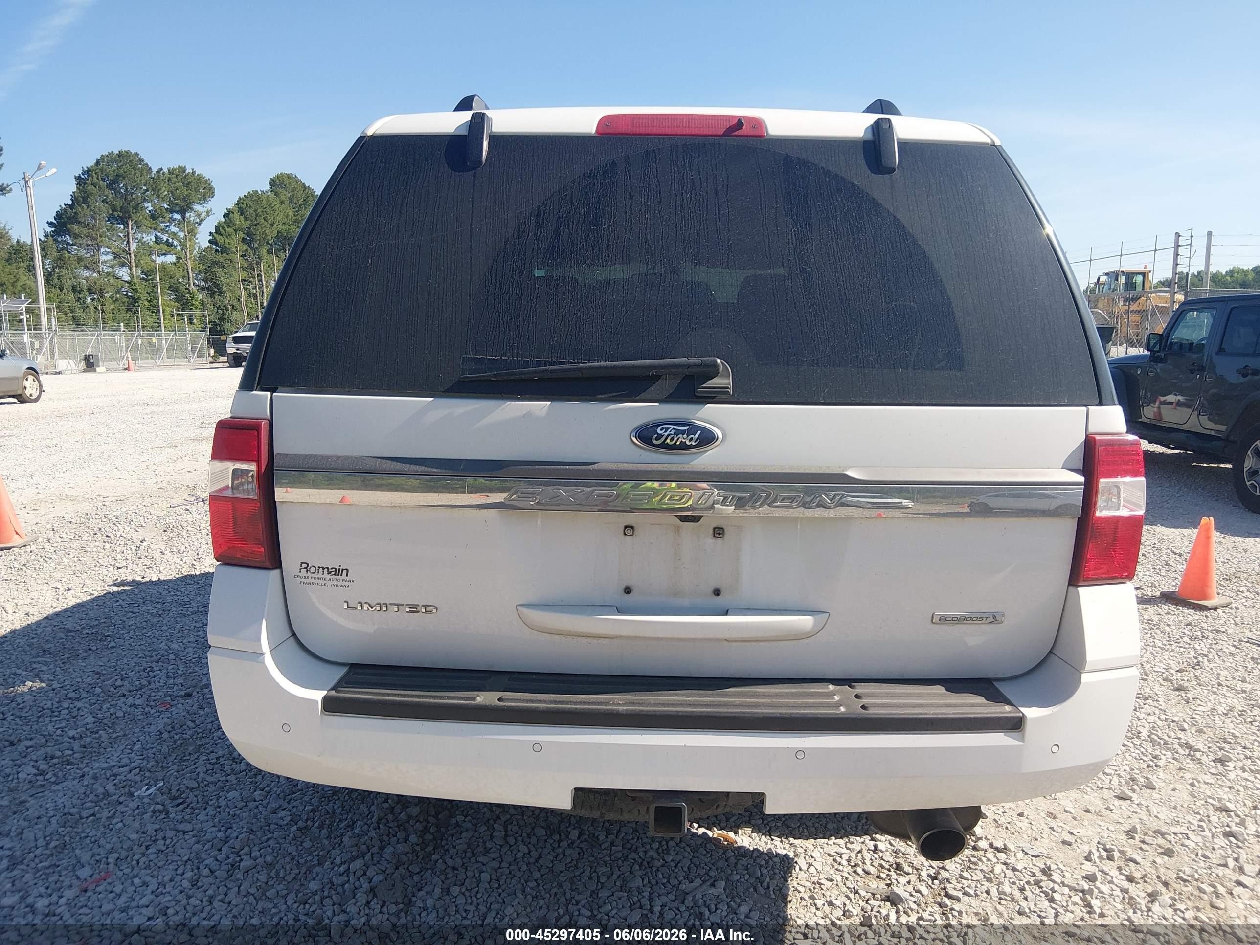 2015 Ford Expedition Limited White vin: 1FMJU1KT1FEF07258