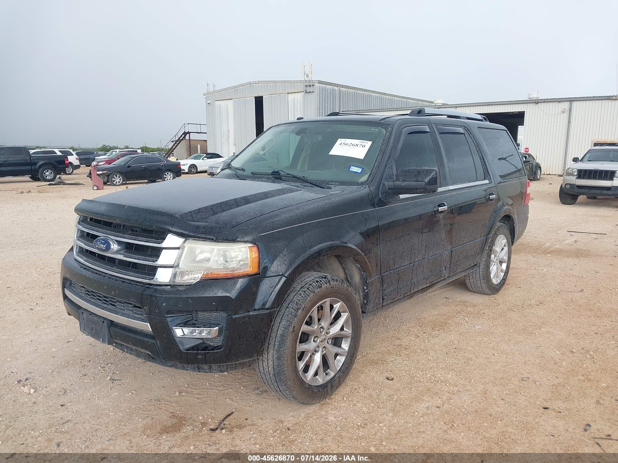 2015 Ford Expedition Limited Black vin: 1FMJU1KT3FEF11084