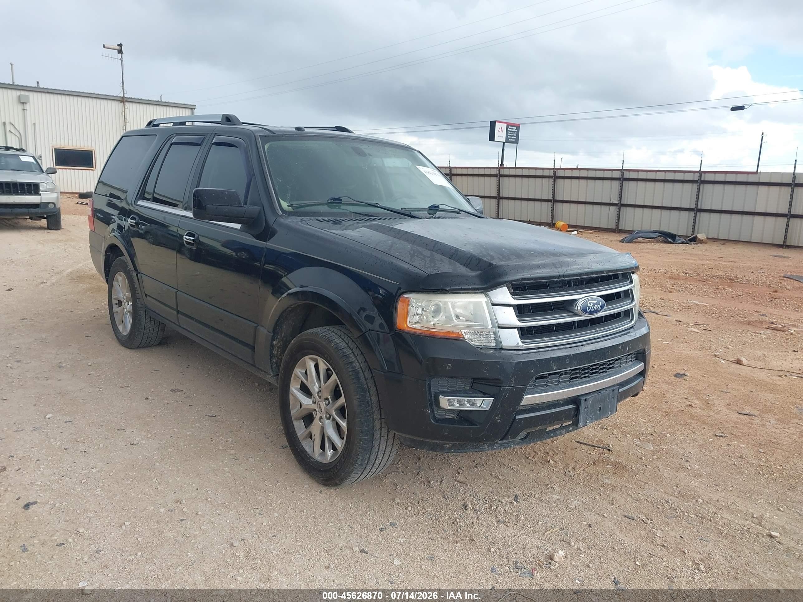 2015 Ford Expedition Limited Black vin: 1FMJU1KT3FEF11084